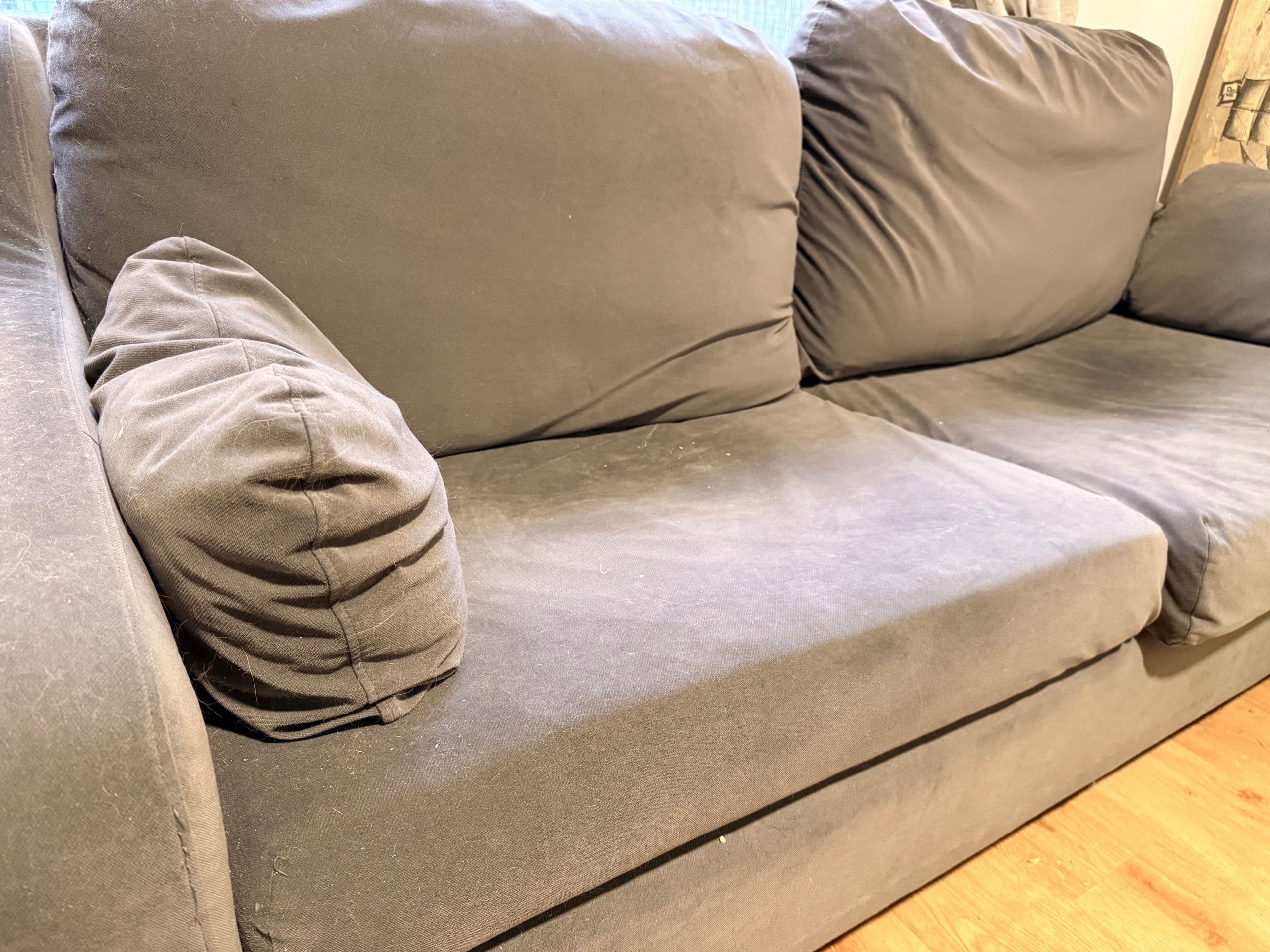 VINLIDEN cover for 2-seat sofa, Hakebo dark grey