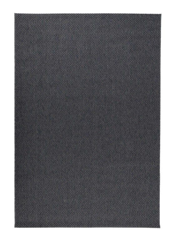 MORUM rug flatwoven, in/outdoor, dark grey, 200x300 cm