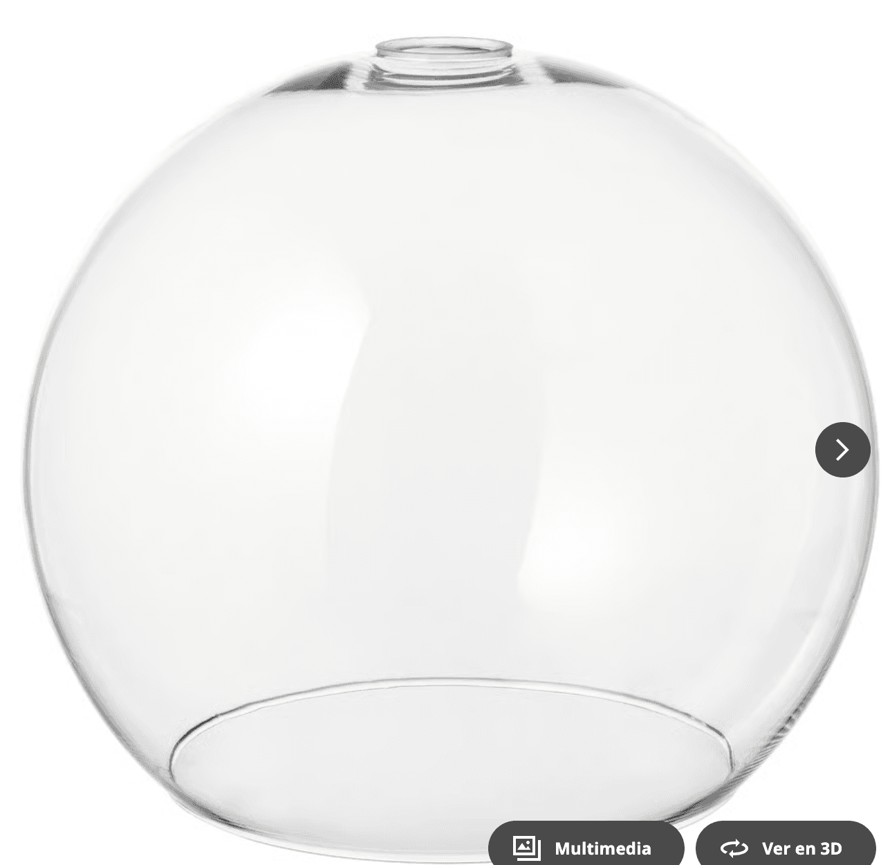 JAKOBSBYN pantalla per llum de sostre, vidre incolor, 30 cm