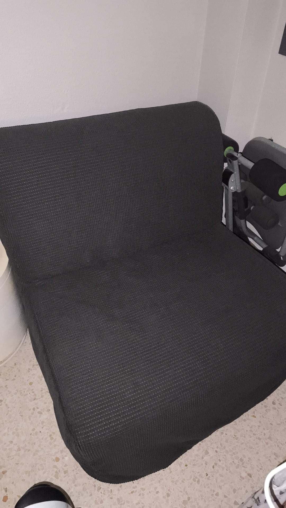 LYCKSELE LÖVÅS sillón cama, Vansbro gris oscuro
