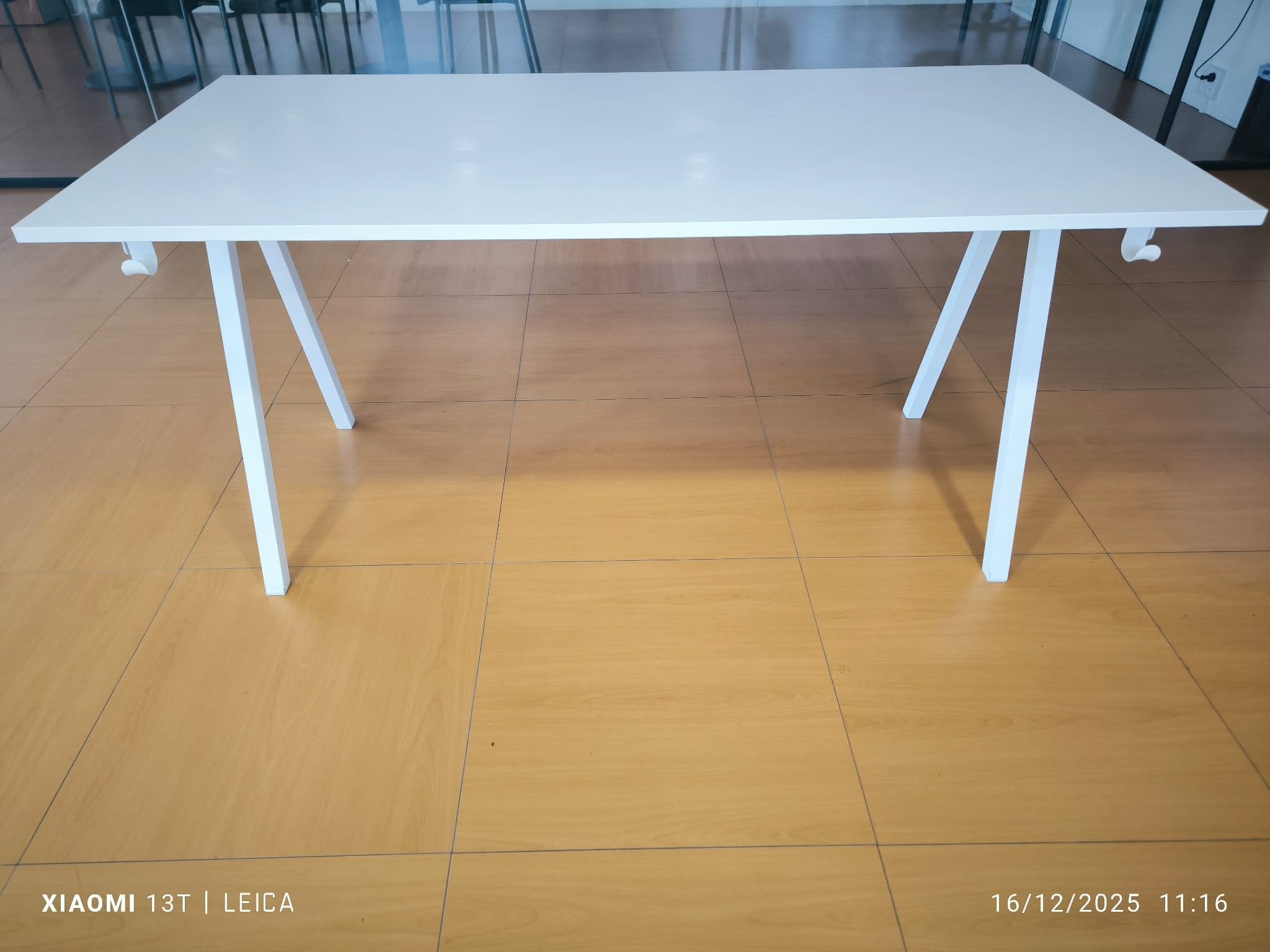 TROTTEN escritorio, branco, 160x80 cm