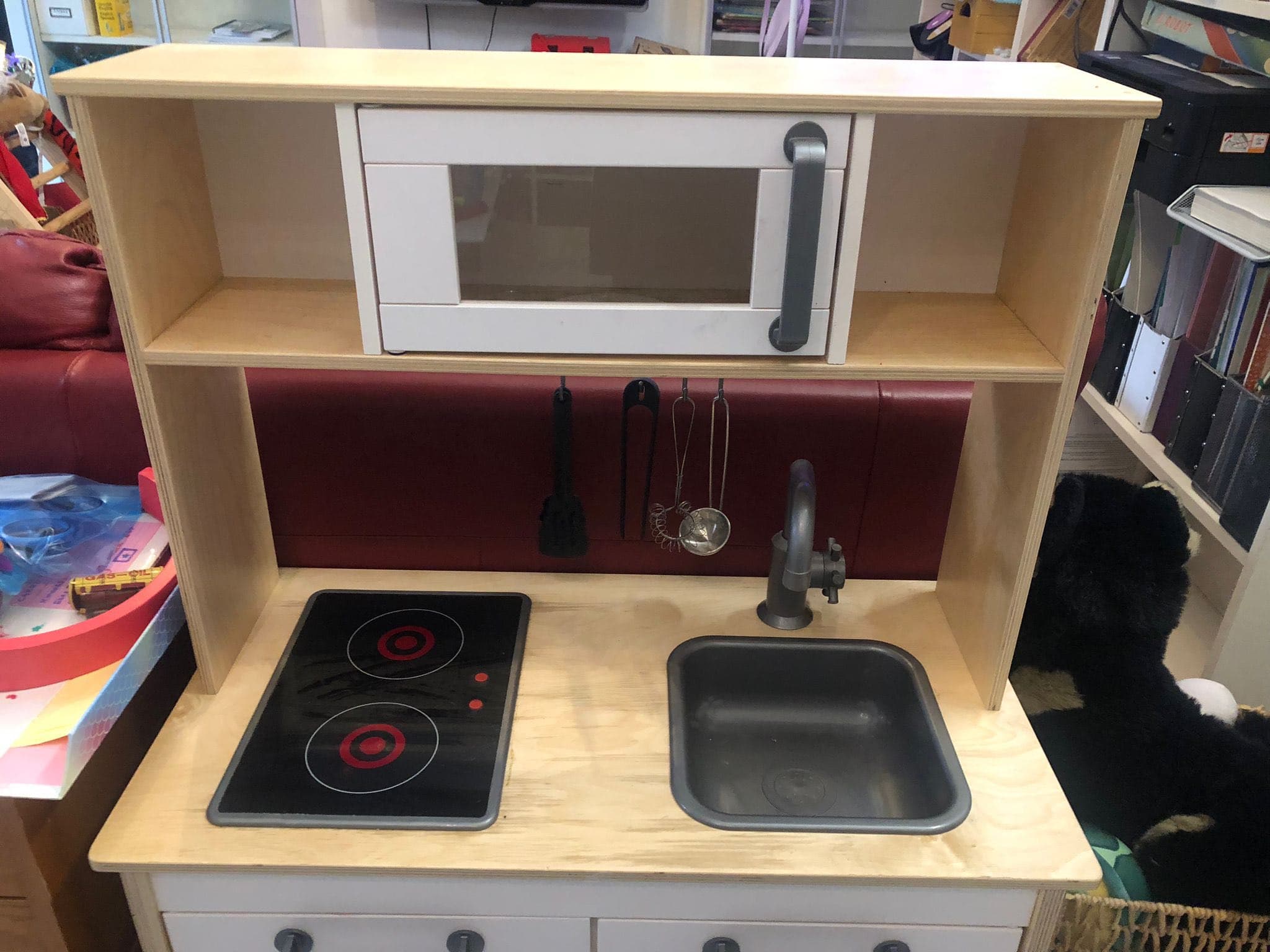 DUKTIG cocinita de juguete, abedul, 72x40x109 cm