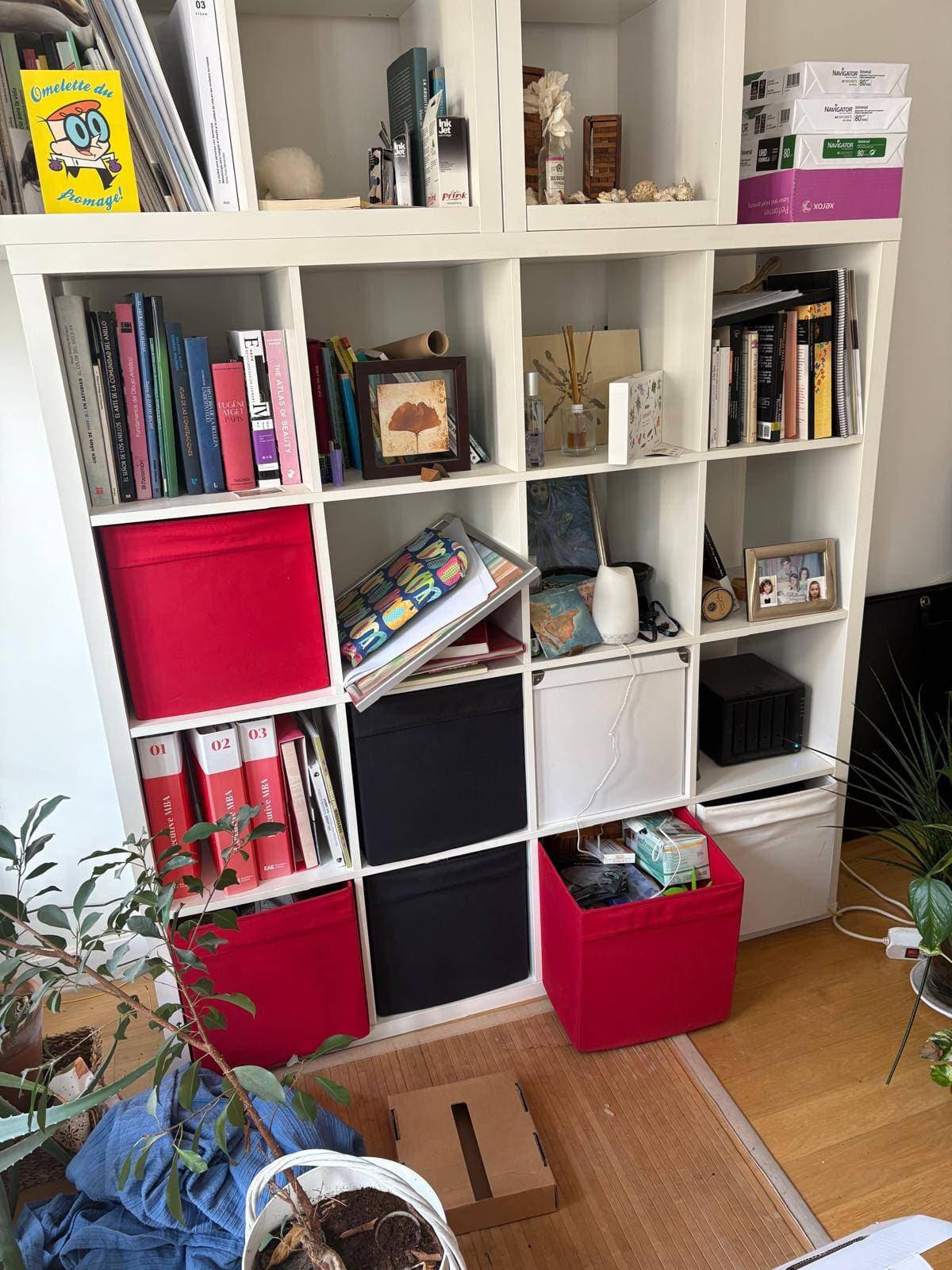 KALLAX shelving unit, white, 147x147 cm