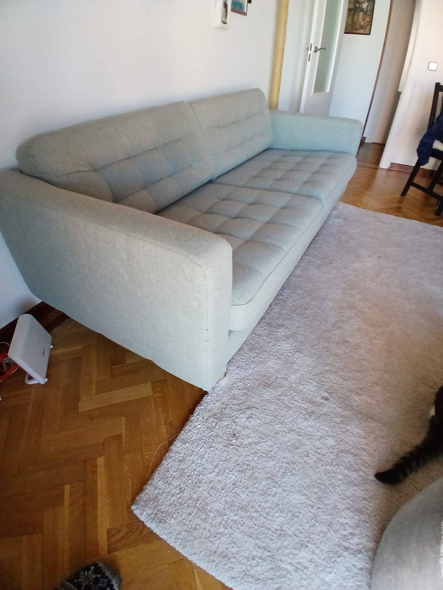 LANDSKRONA 2-seat sofa, Gunnared light green/wood