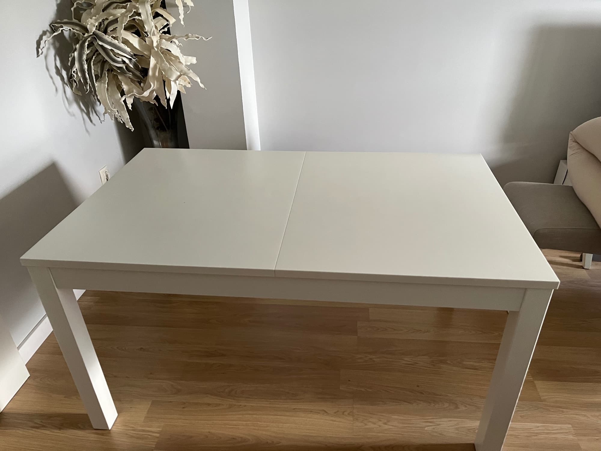 BJURSTA taula extensible, blanc