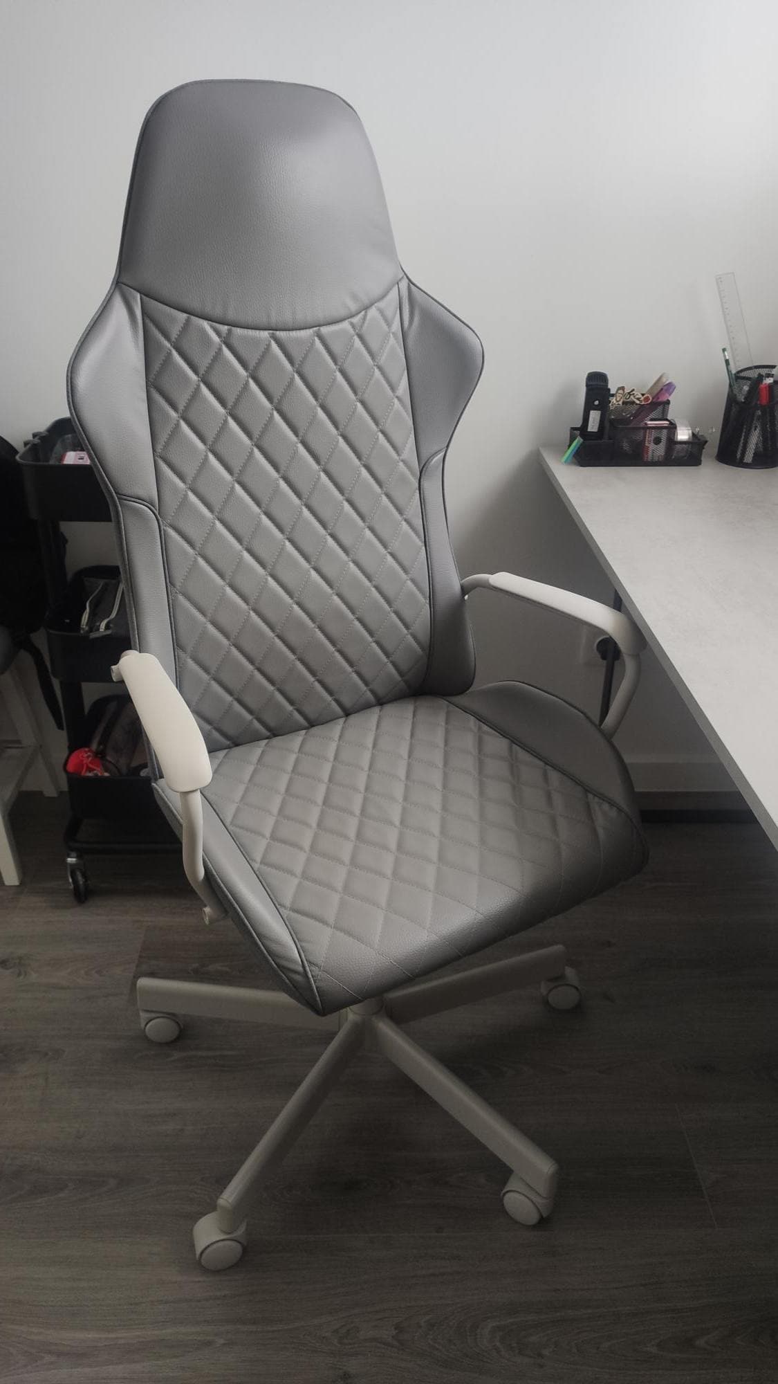 UTESPELARE escriptori i cadira gaming, gris/gris clar