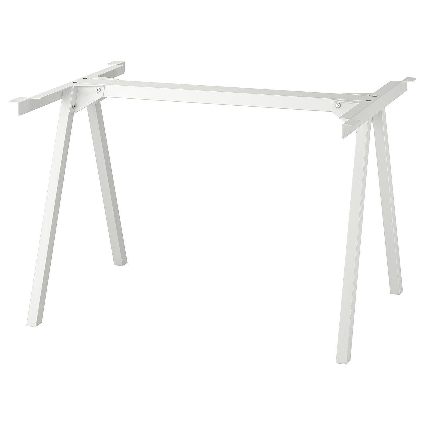 TROTTEN underframe for table top, white, 120x70x75 cm