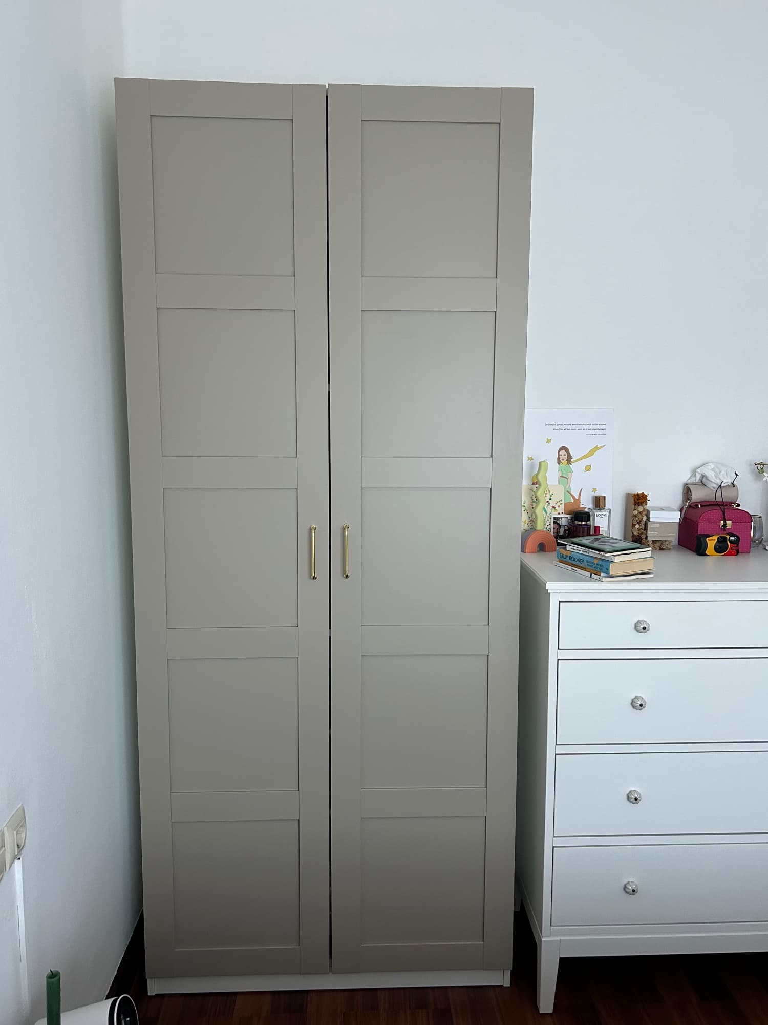 ARMARIO DOS PUERTAS armari amb 2 portes, blanc/Bergsbo blanc