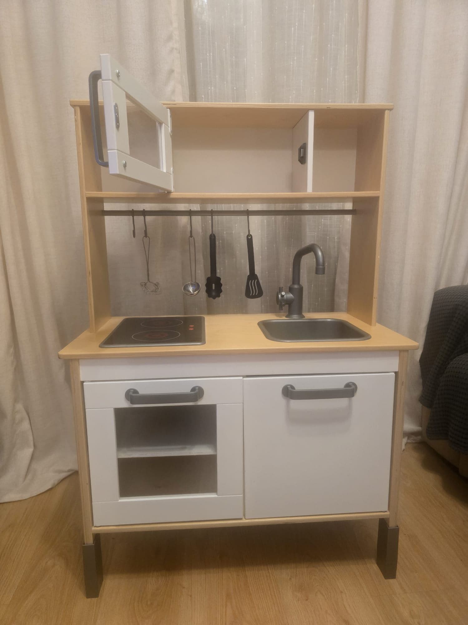 DUKTIG play kitchen, birch, 72x40x109 cm