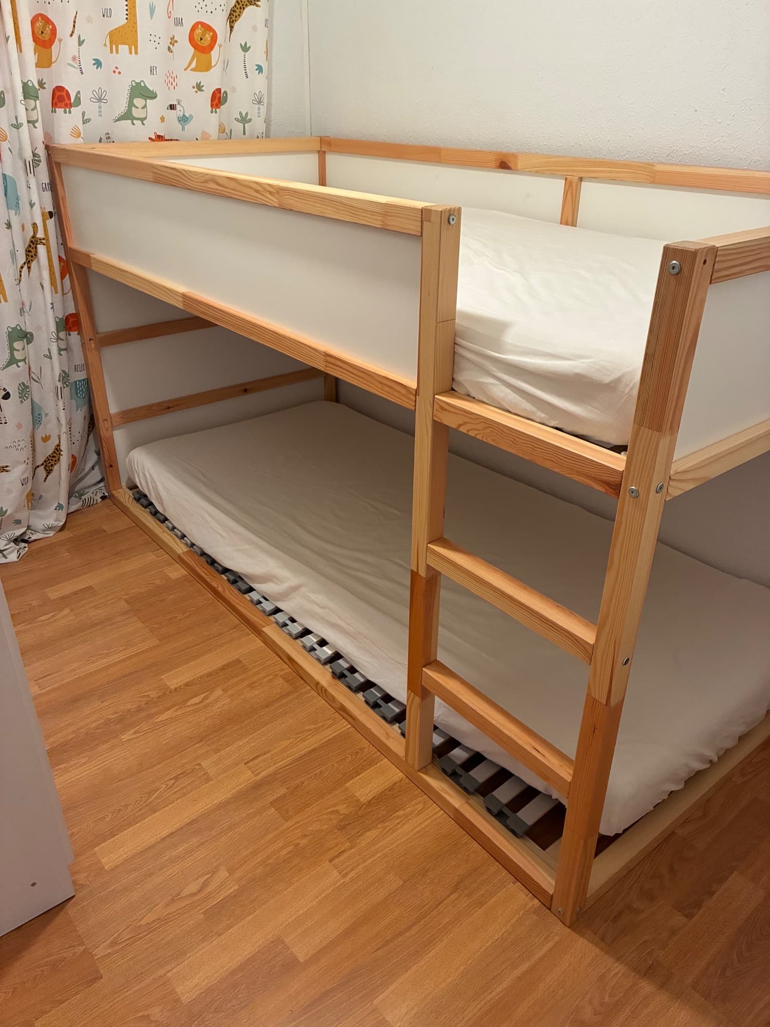 MYDAL bunk bed frame, pine, 90x200 cm