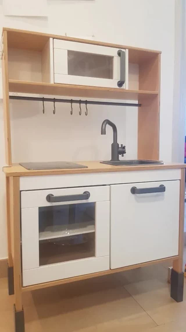 DUKTIG play kitchen, birch, 72x40x109 cm