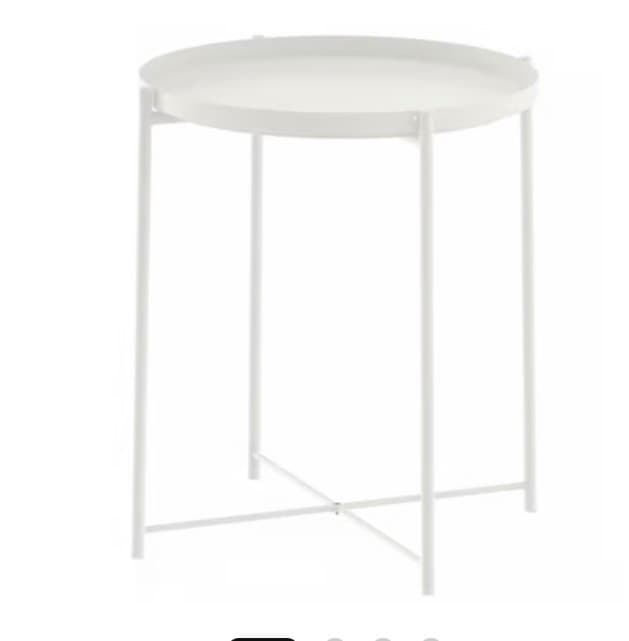 GLADOM tray table, white, 45x53 cm