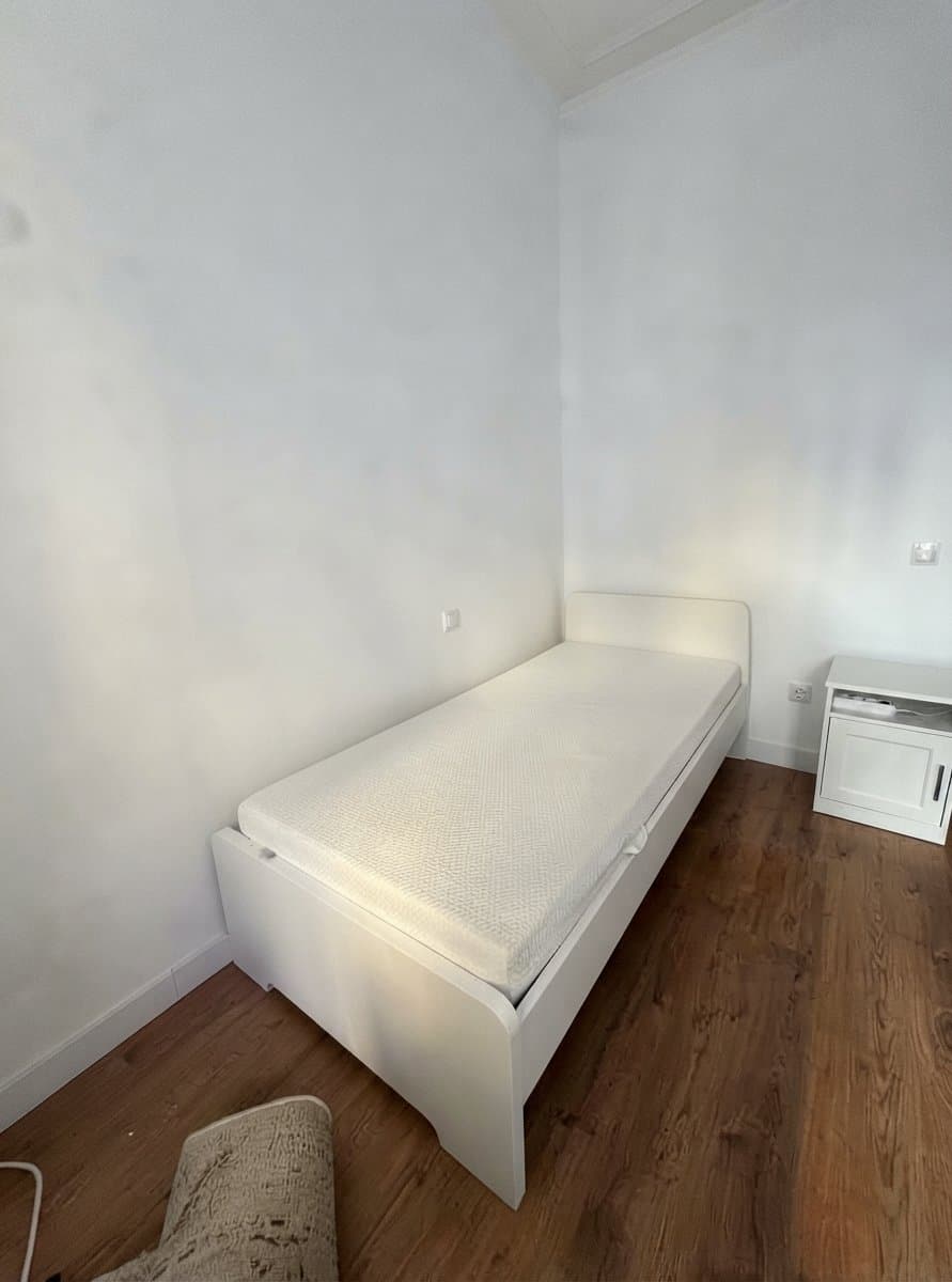 CAMA IKEA ASKVOLL 90 estructura de llit, blanc/Leirsund
