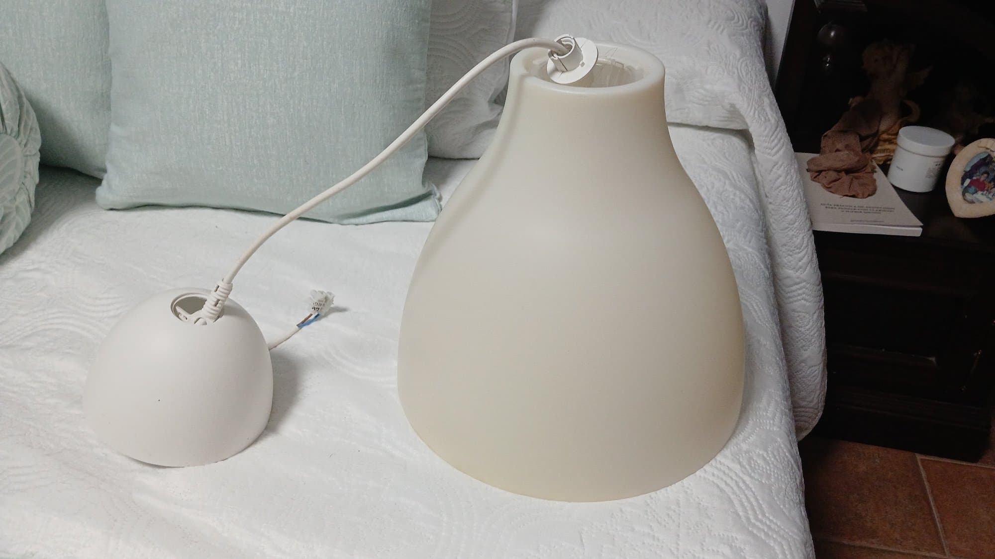 MELODI lámpara de techo, blanco, 28 cm