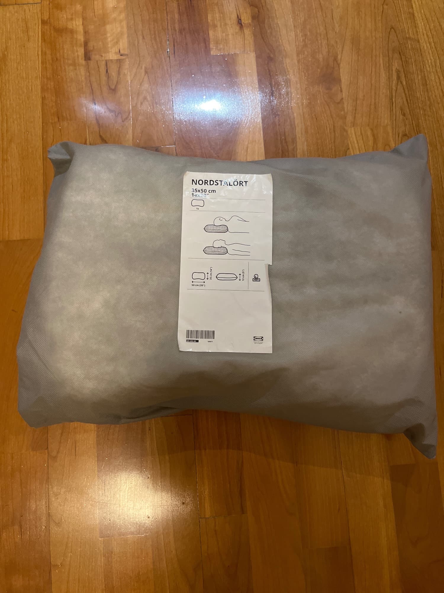 NORDSTÅLÖRT ergonomic pillow, side/back sleeper, 35x50 cm