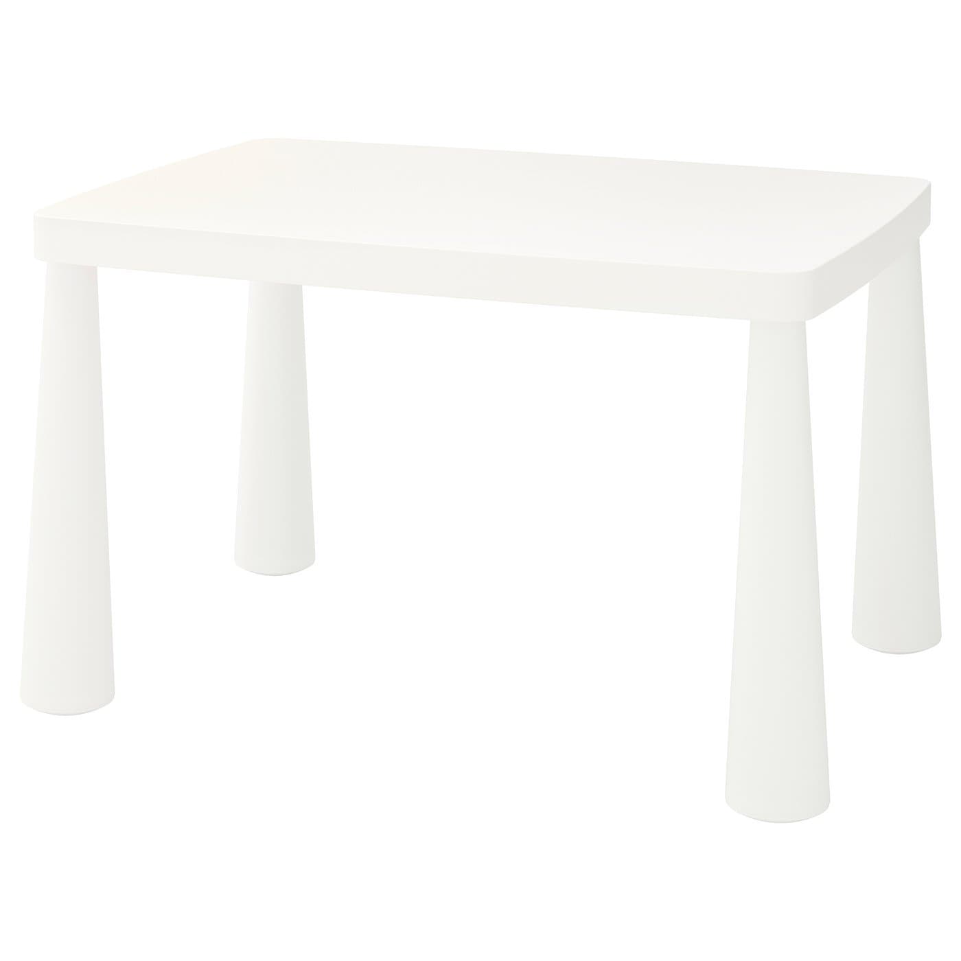 MAMMUT mesa para nenos, int/ext branco, 77x55 cm