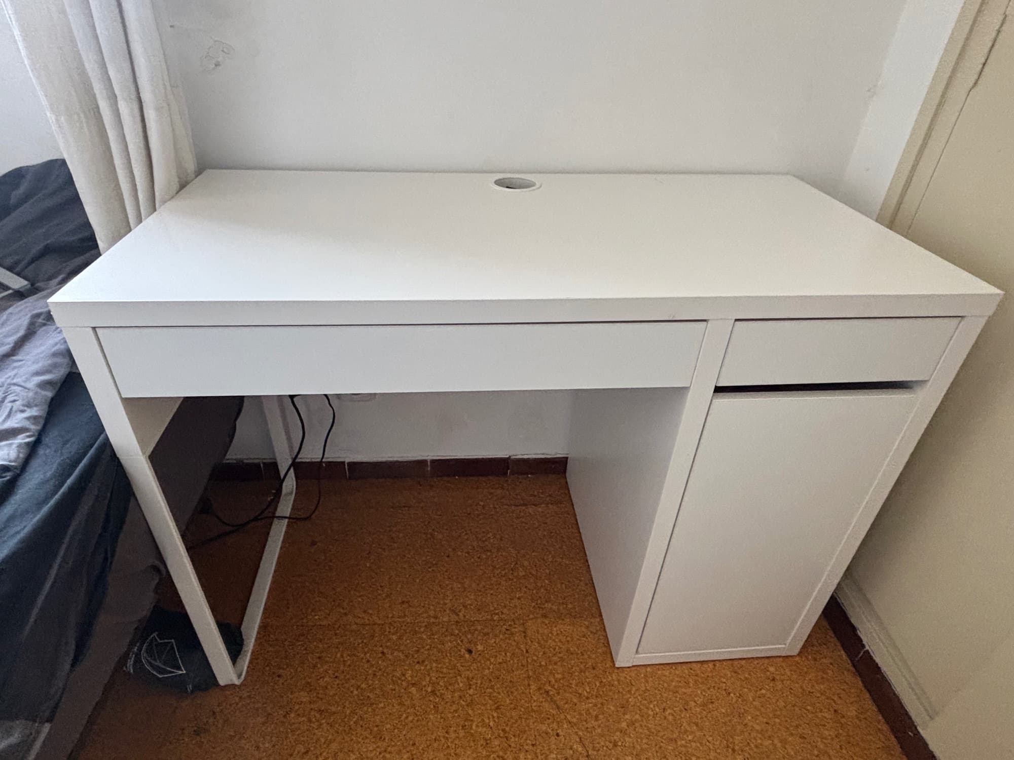 MICKE escritorio, branco, 105x50 cm