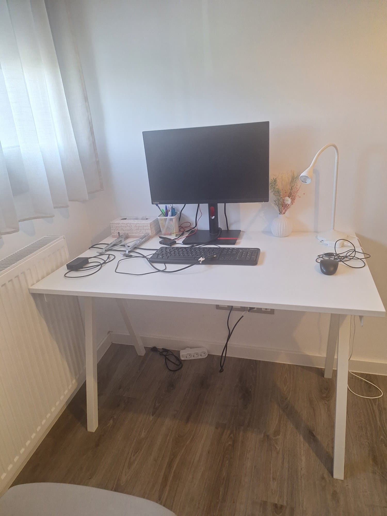 TROTTEN desk, white, 120x70 cm
