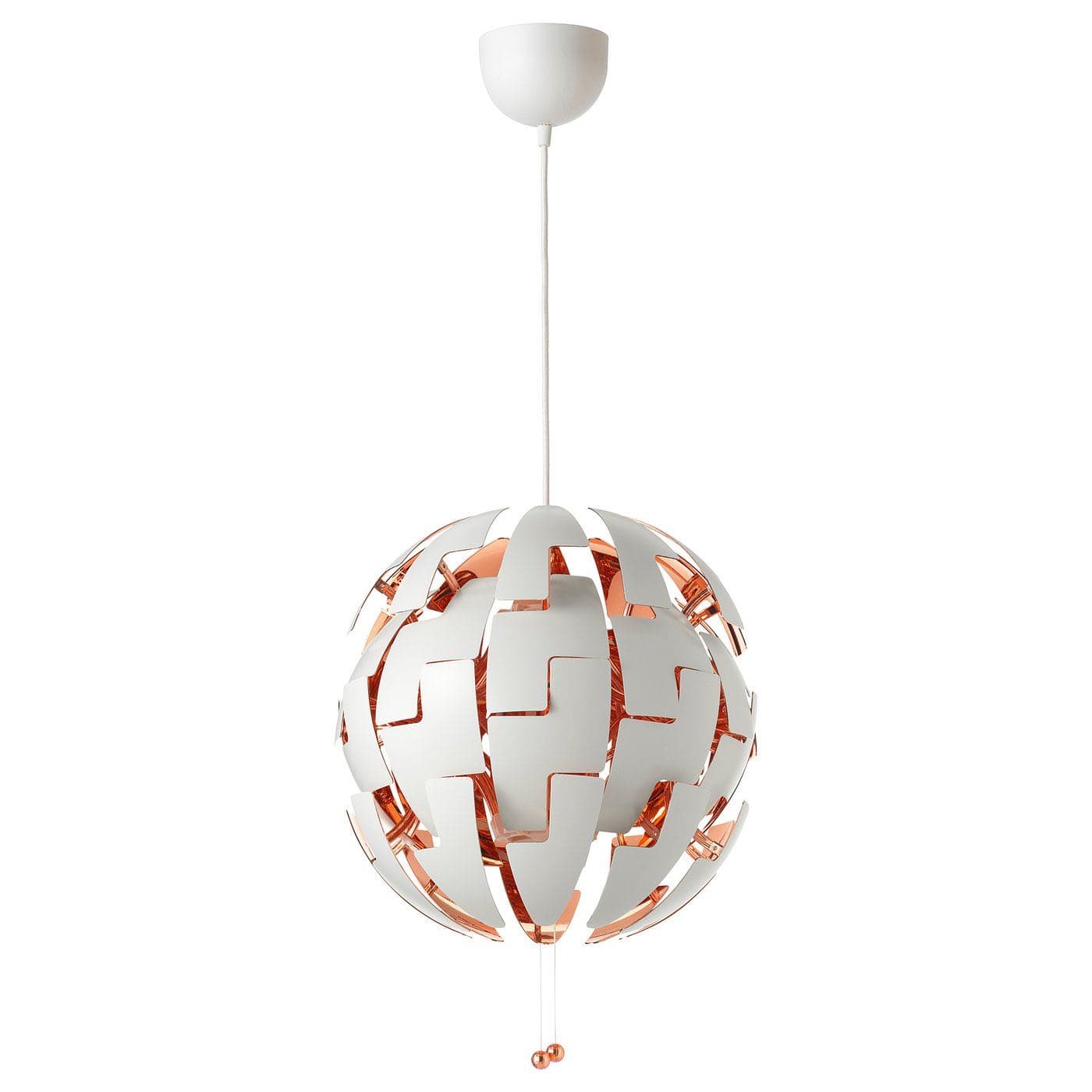 LAMPARA llum de sostre, blanc/color coure, 35 cm