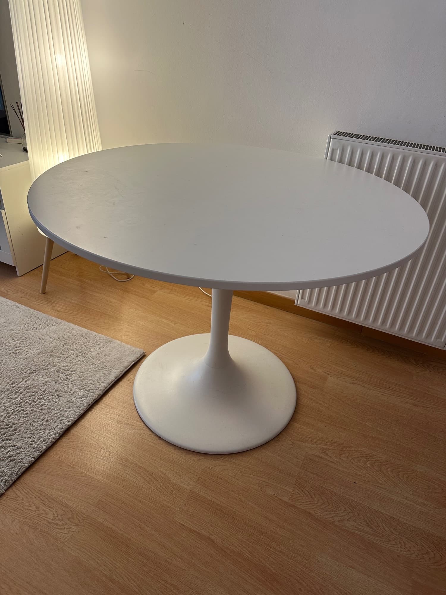 DOCKSTA mesa, branco/branco, 103 cm