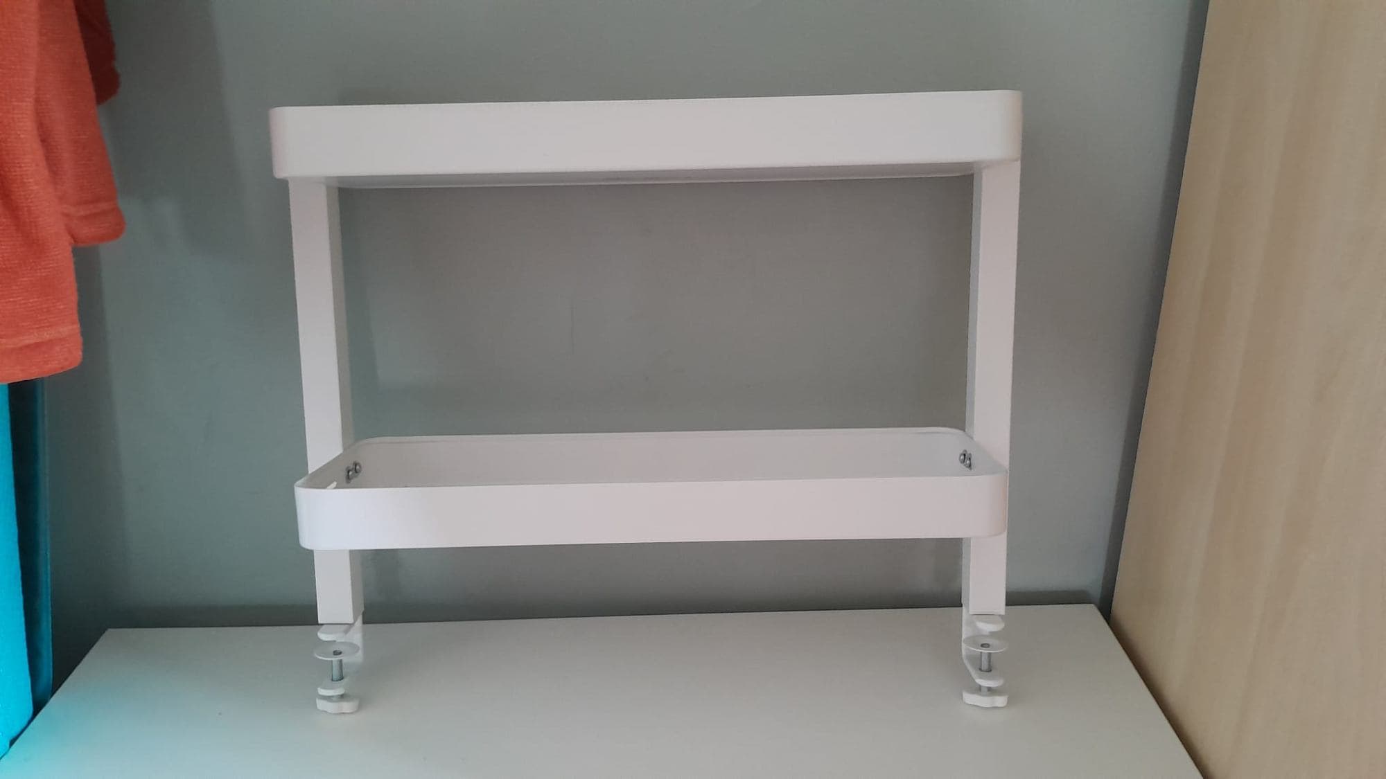 ESTANTERIA PARA MESA lleixa per a escriptori, blanc, 49x15 cm