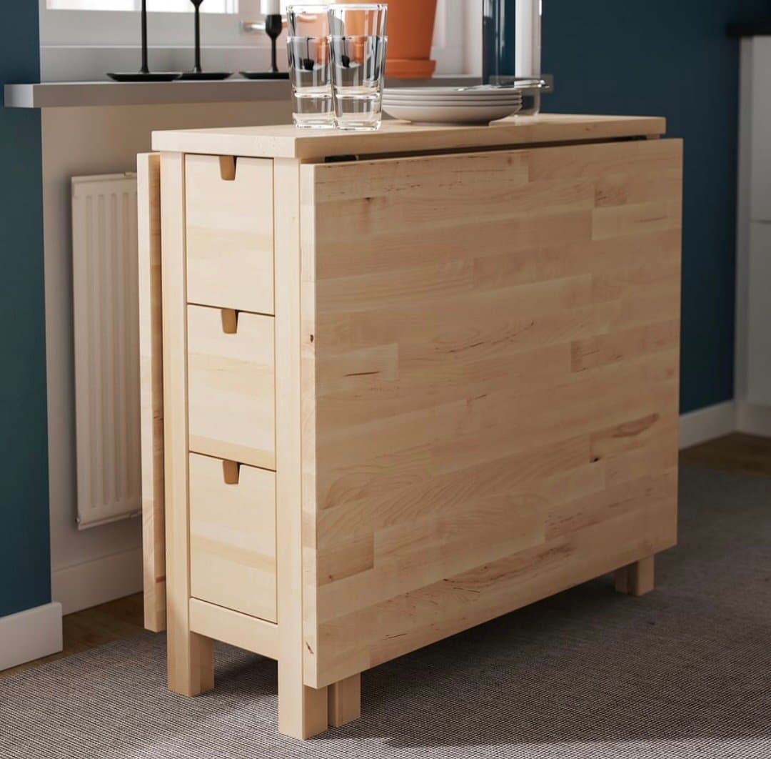 NORDEN taula abatible, bedoll
