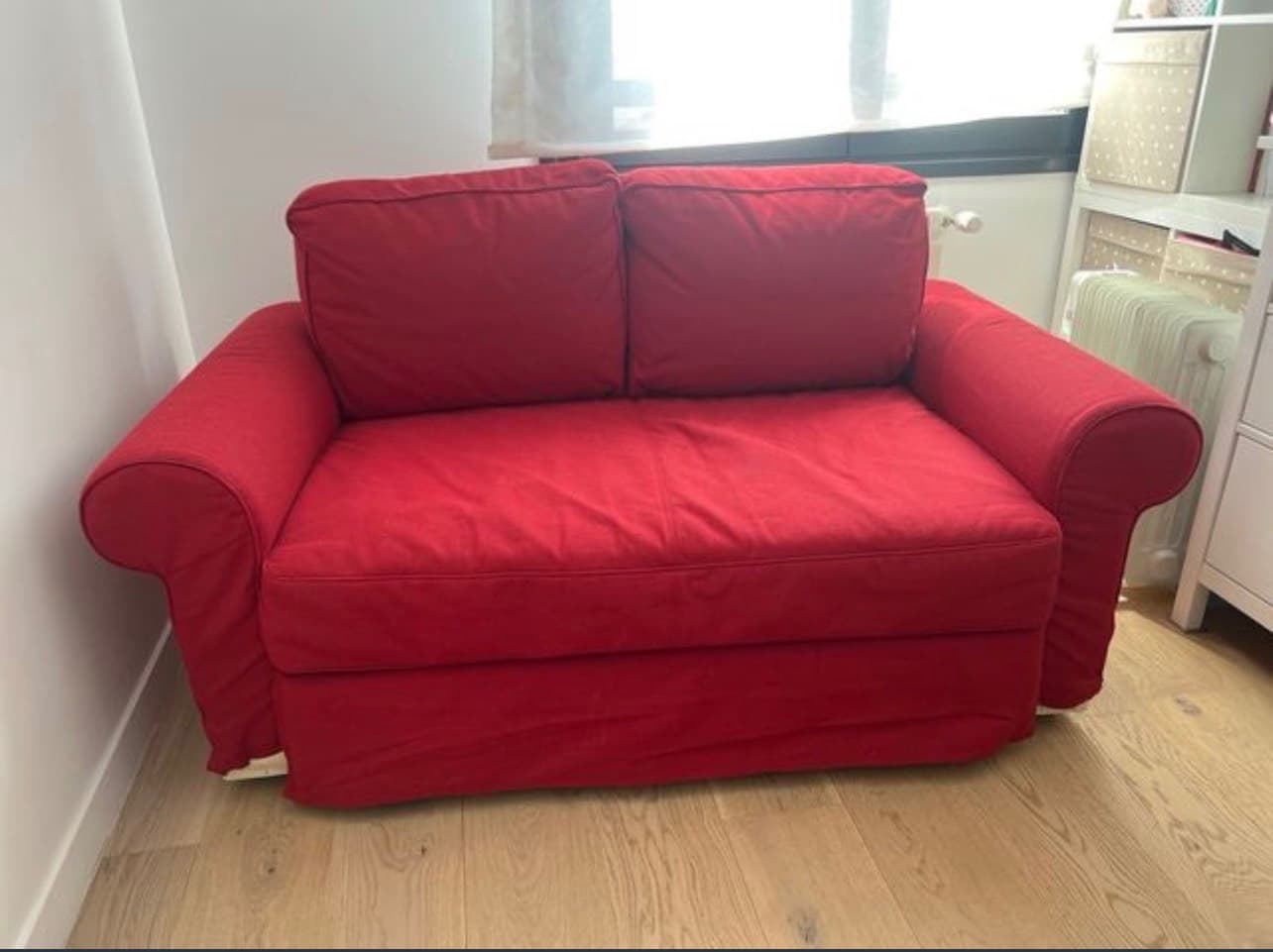 SOFÁ BACKABRO funda para sofá cama 2 prazas, Nordvalla vermello