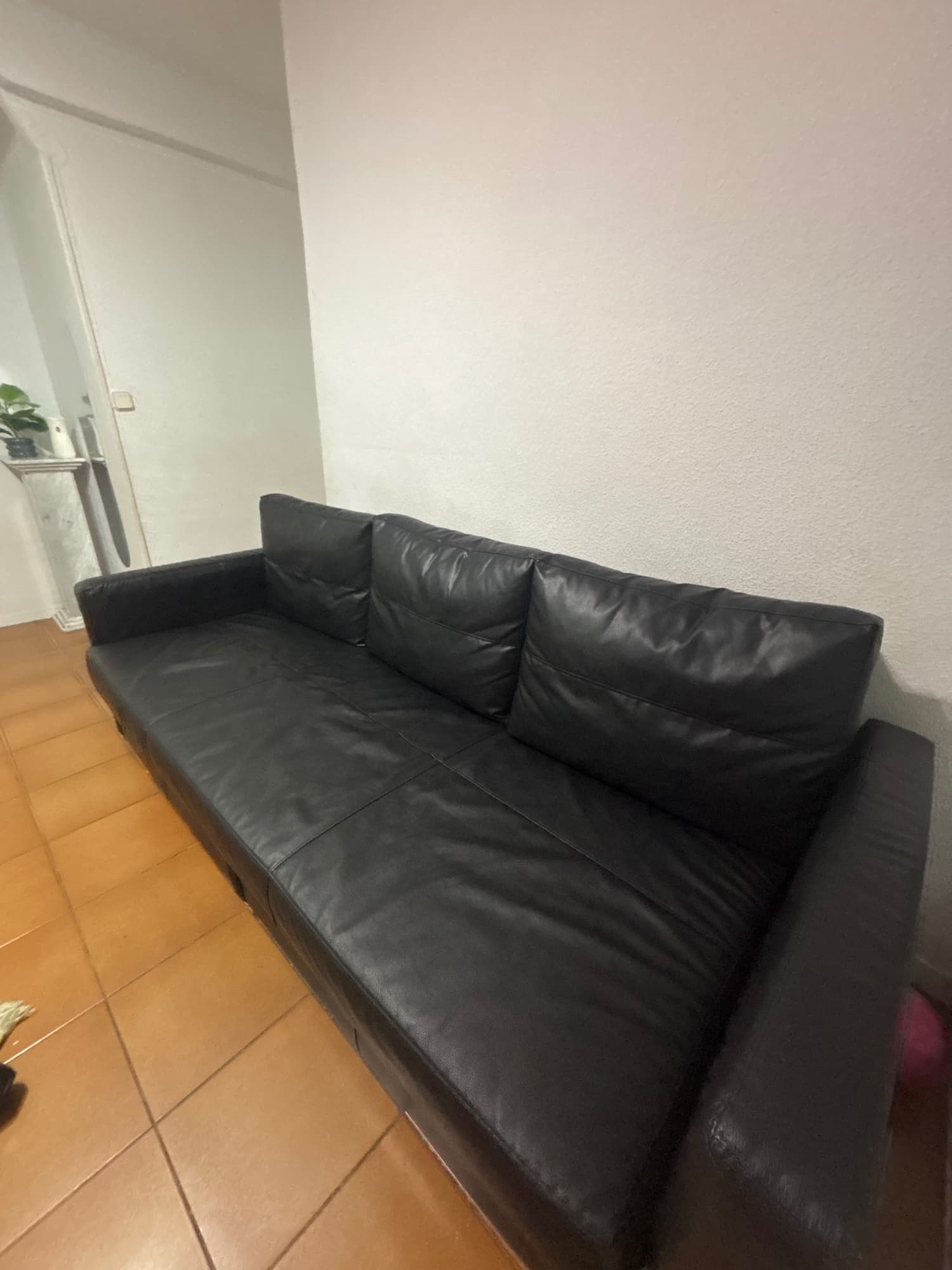 FRIHETEN sofá cama 3 prazas, Bomstad negro
