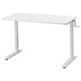 SIT/STAND DESK escriptori treballar dret/assegut, blanc, 117x60 cm