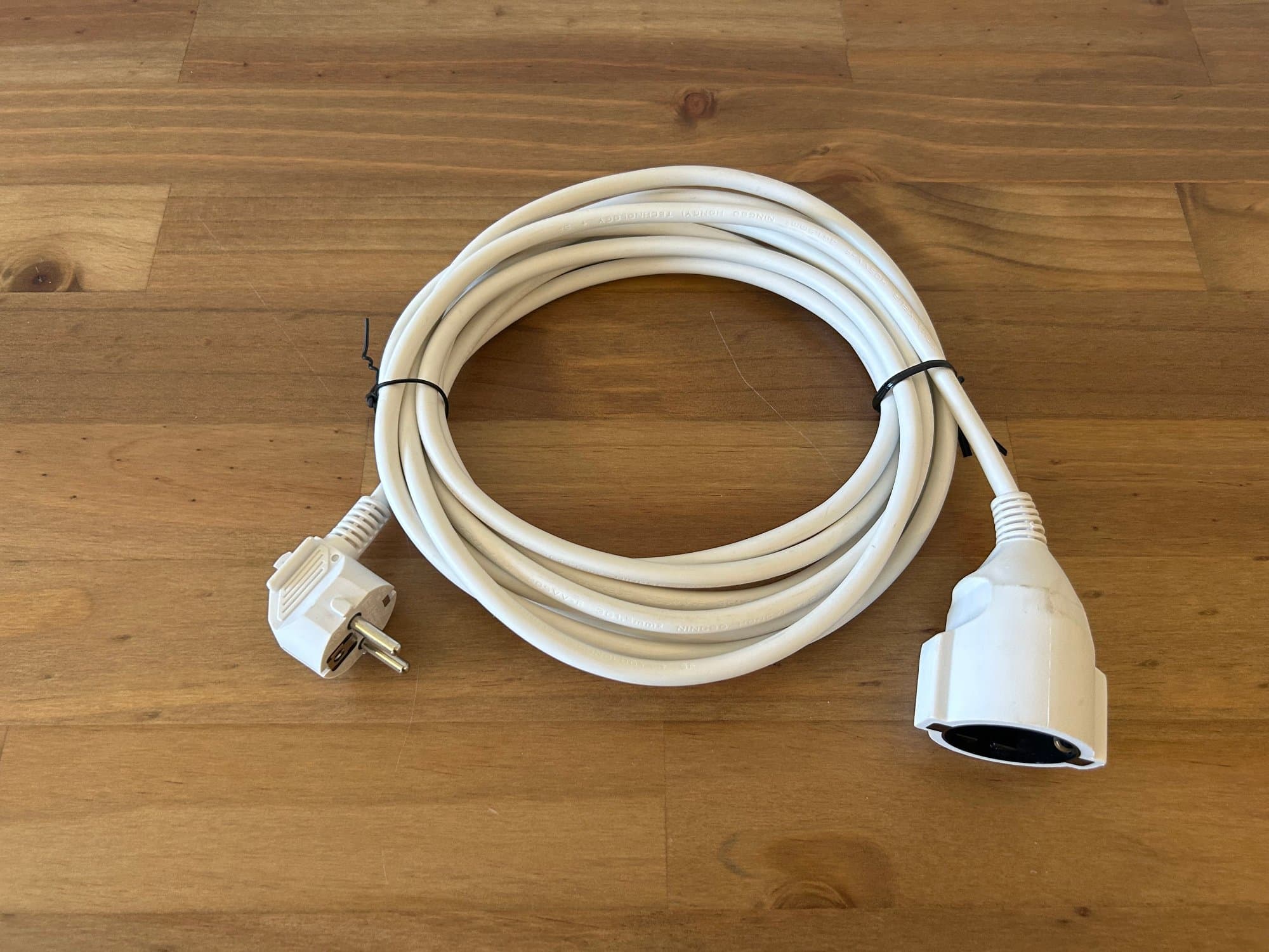 KOPPLA cable de extensión, con toma de tierra blanco, 5 m