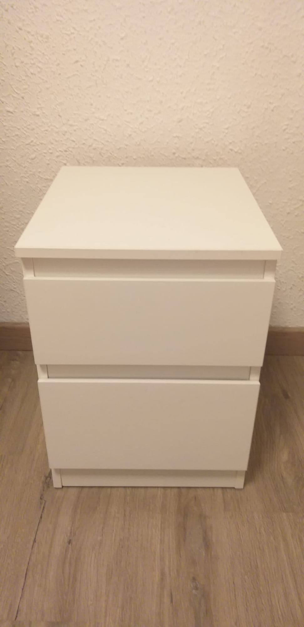 MALM 2 tiraderadun komoda, zuria, 40x55 cm