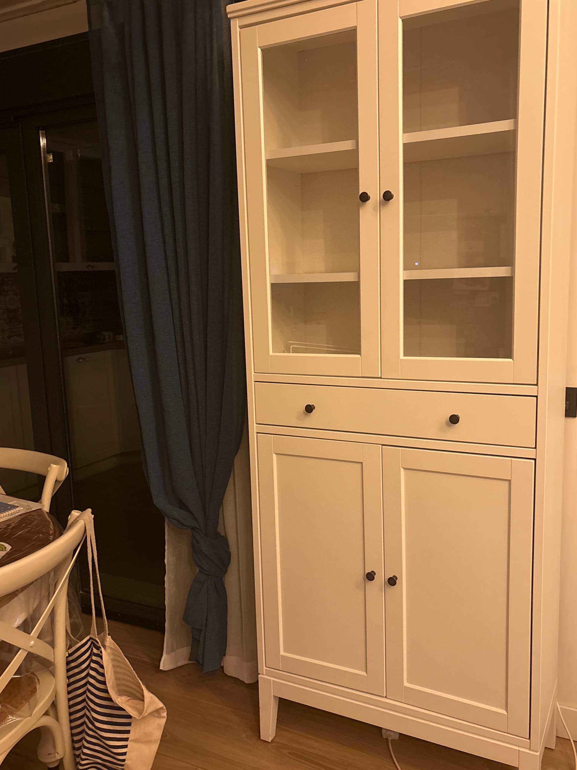 IDANÄS armari alt port vid 1 cx, blanc, 81x39x211 cm