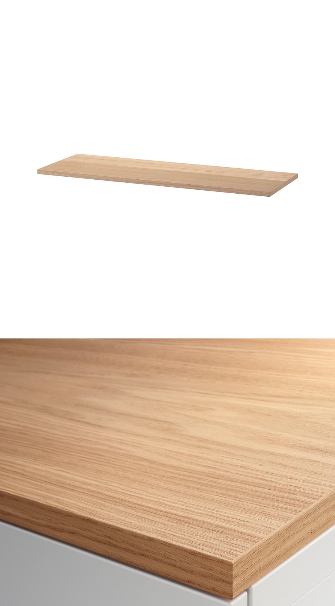 BESTÅ PANEL SUPERIOR top panel, oak veneer, 120x42 cm