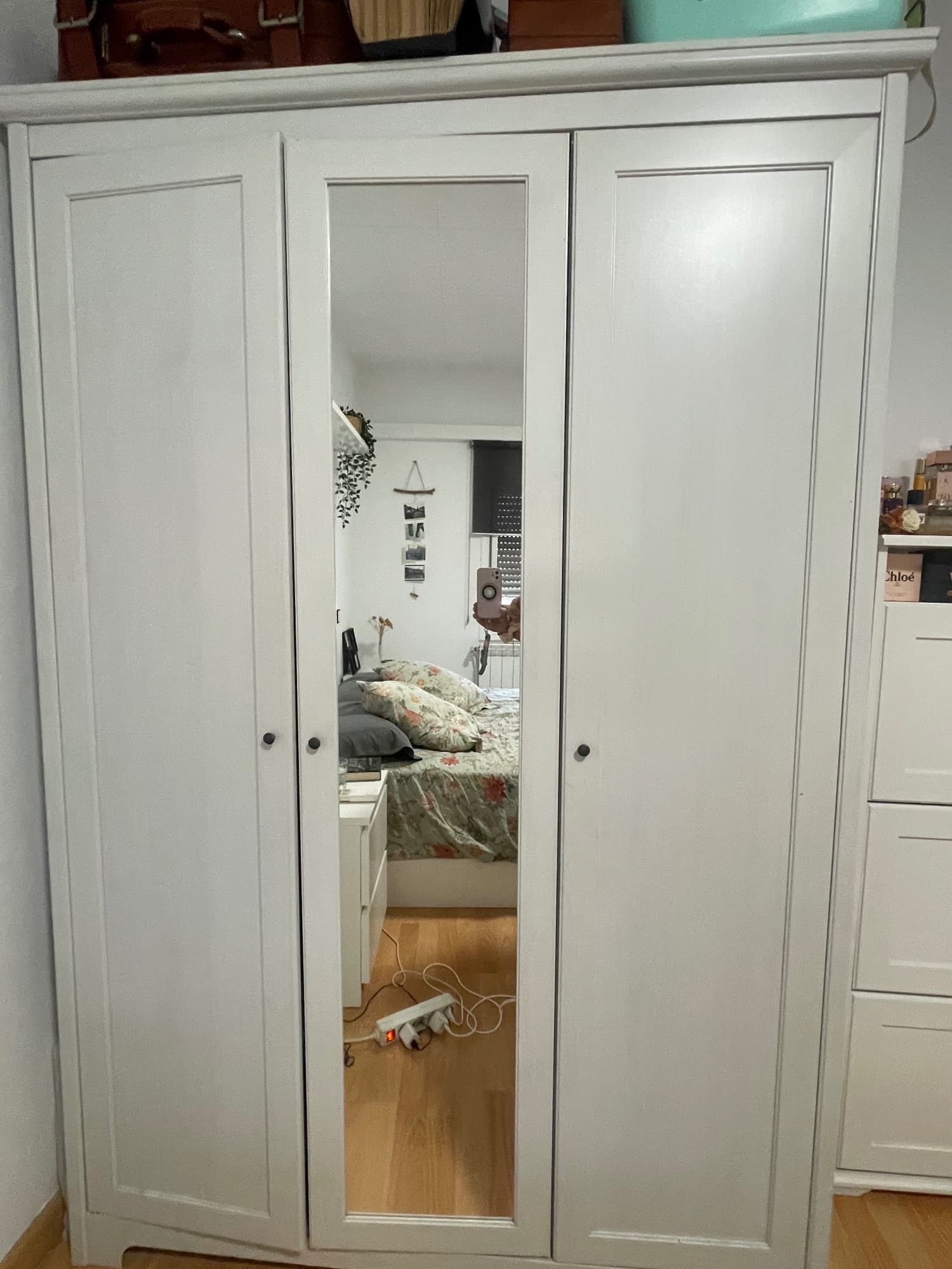 ASPELUND armario con 3 puertas, blanco