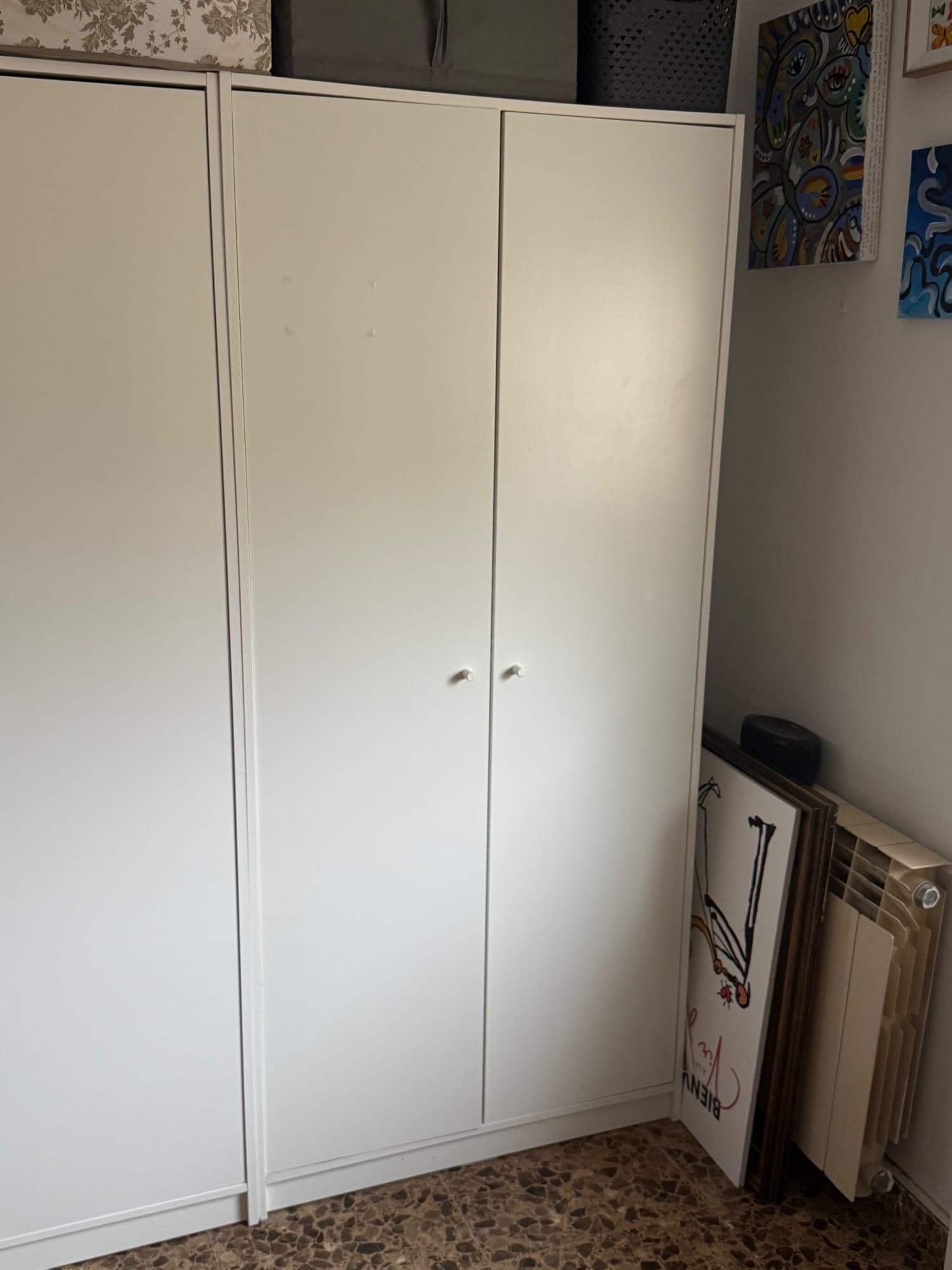 KLEPPSTAD armario con 2 portas, branco, 79x55x176 cm
