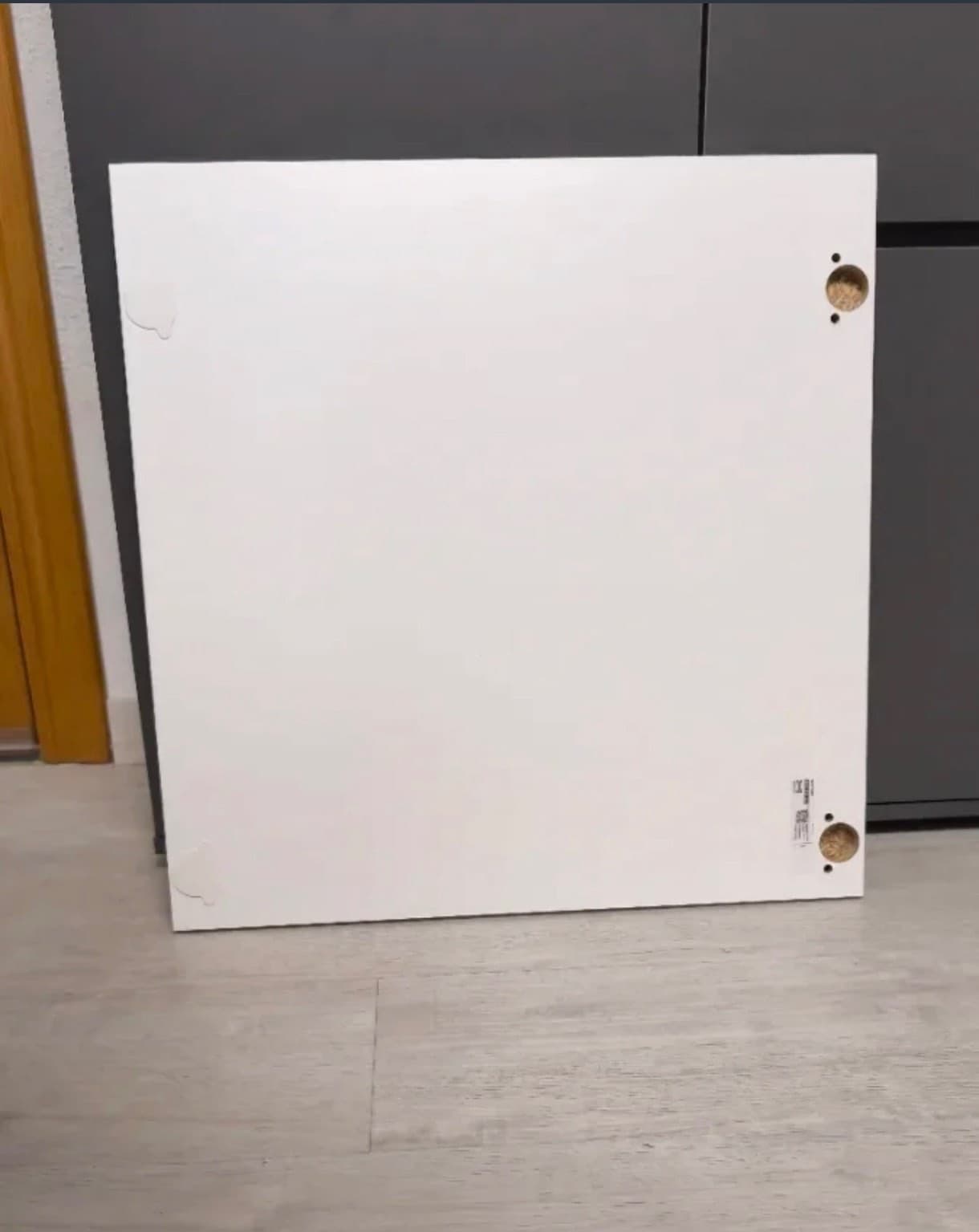 METOD ontzi garbigailurako aurrealde 1, Voxtorp zuri matea, 60 cm