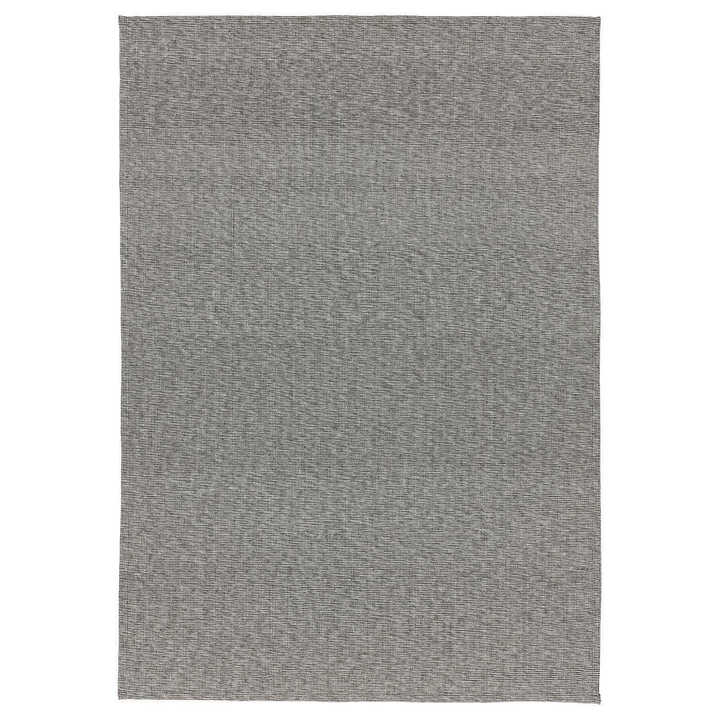 ALFOMBRA TIPHEDE catifa, llisa, negre/natural, 155x220 cm