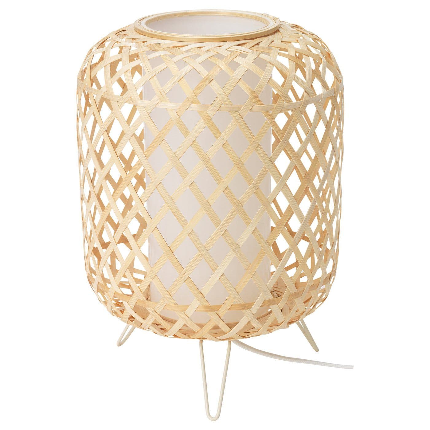LÁMPARA MESA BAMBU table lamp, bamboo, 24x34 cm