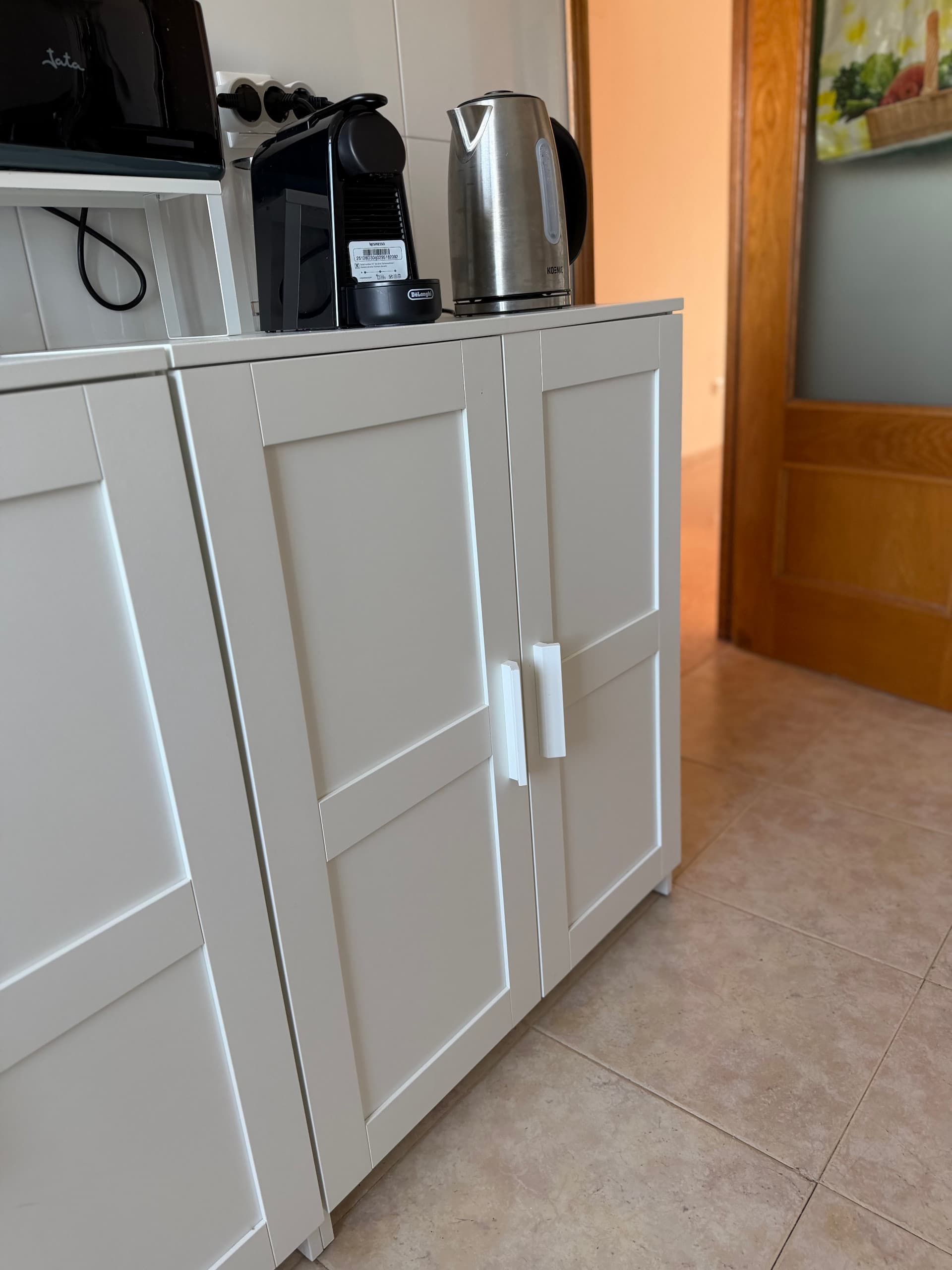 BRIMNES armario con portas, branco, 78x95 cm