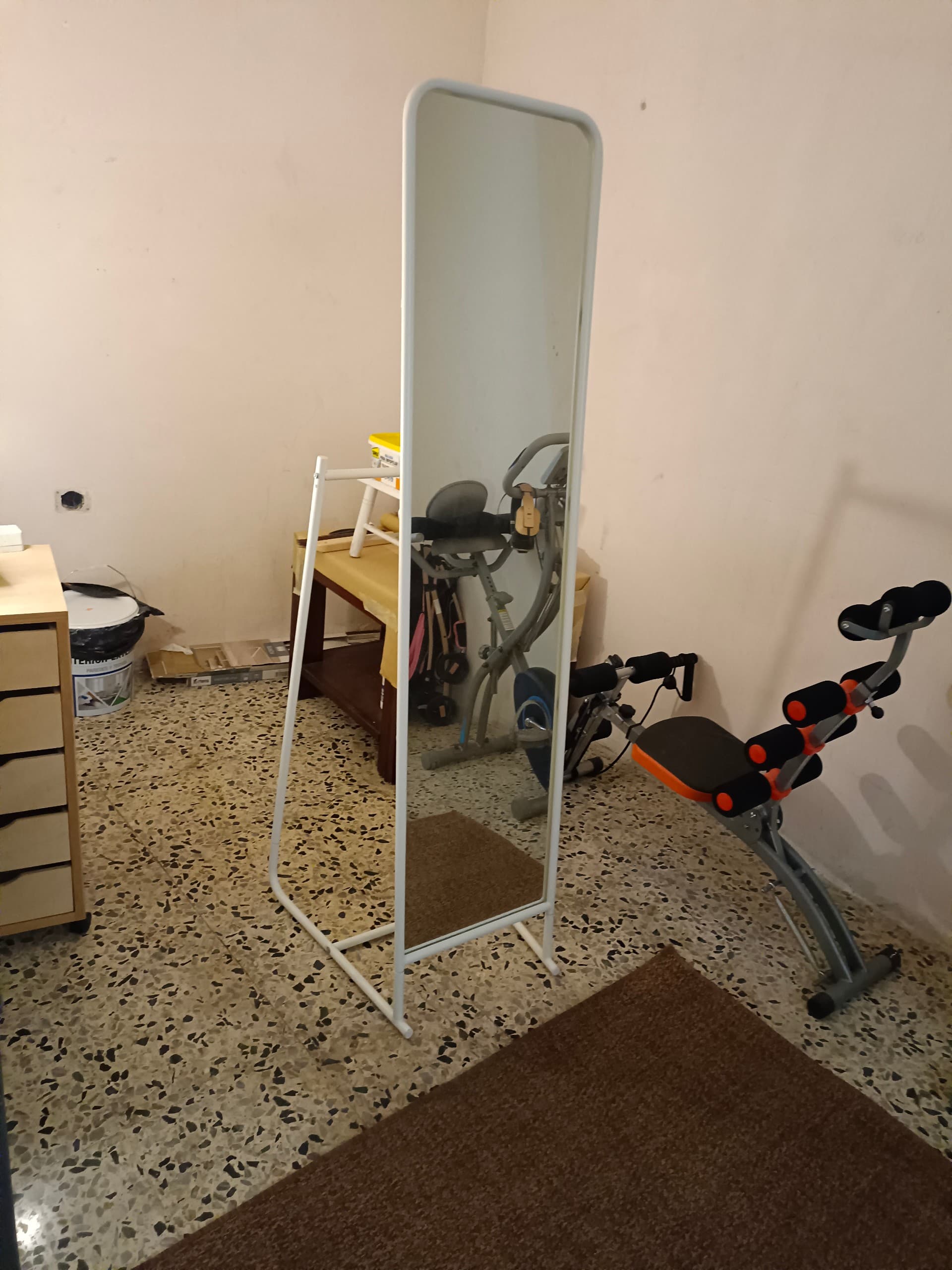KNAPPER mirall dempeus, blanc, 48x160 cm