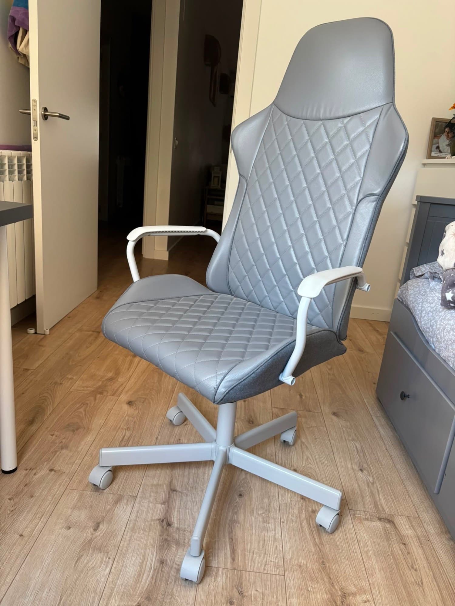 UTESPELARE escriptori i cadira gaming, gris/gris clar