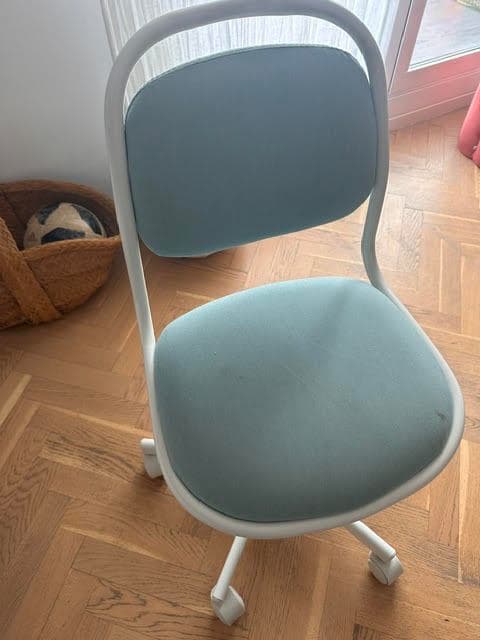 ÖRFJÄLL cadeira escritorio neno, branco/Vissle azul/verde