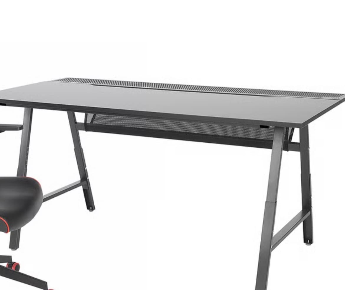 MESA GAMMING escriptori i cadira gaming, efecte freixe/gris clar