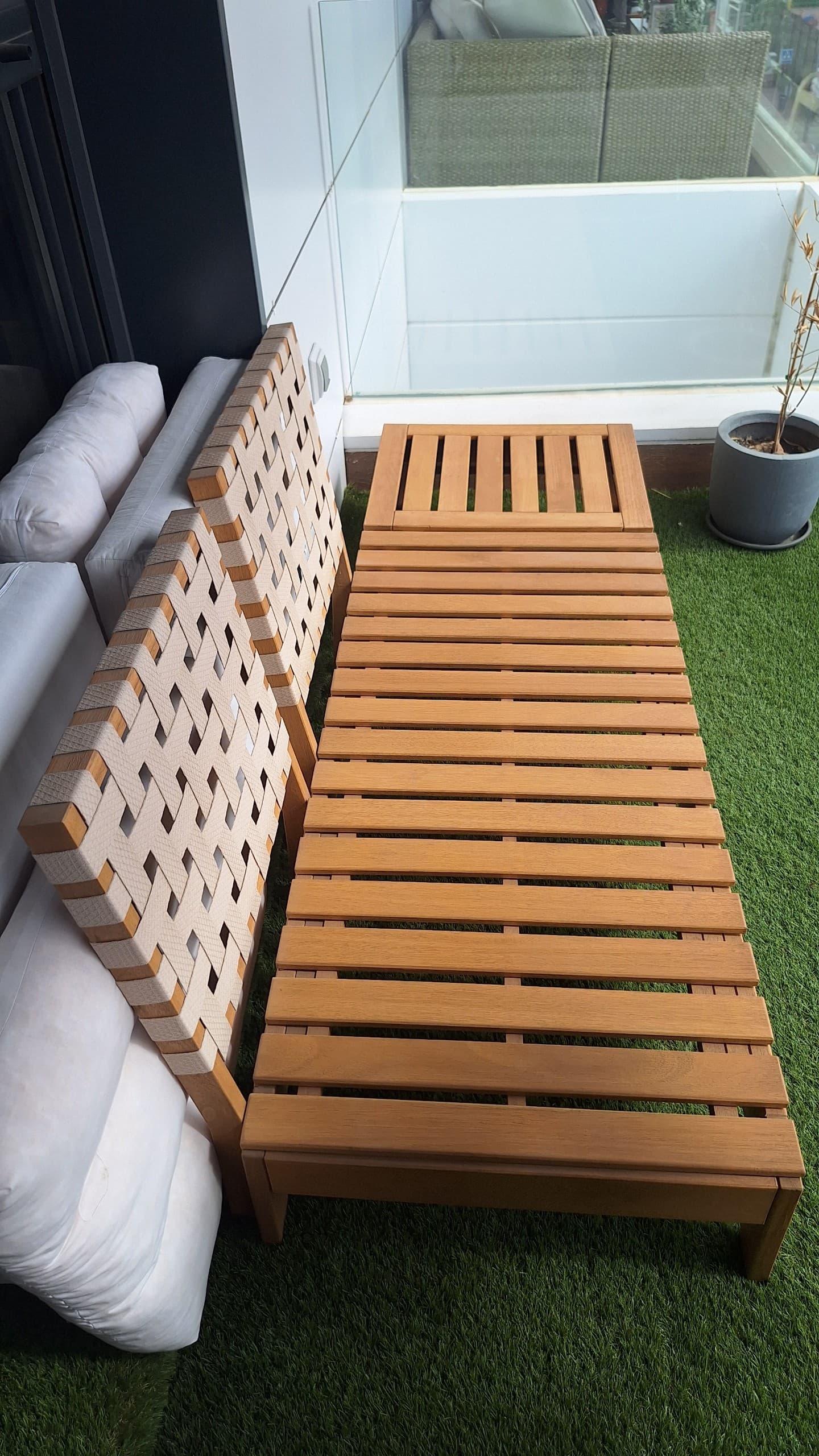 HATTHOLMEN chaiselongue, eucalipto