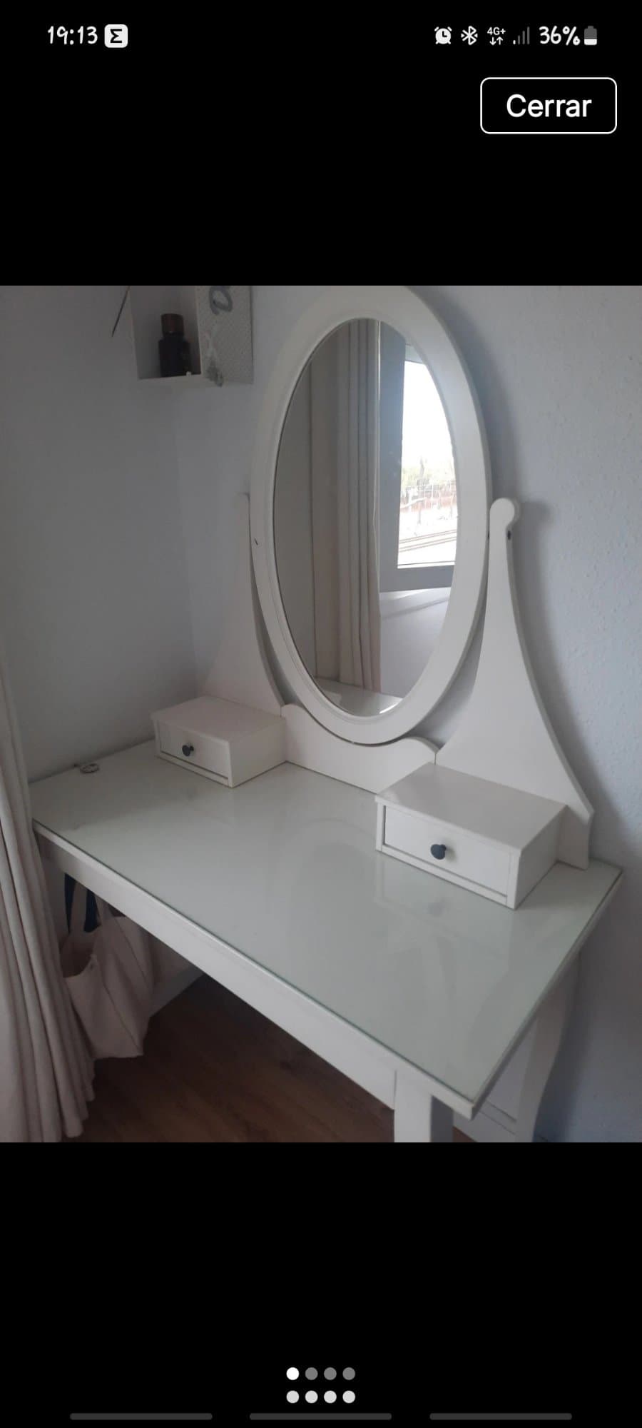 HEMNES tocador, blanco
