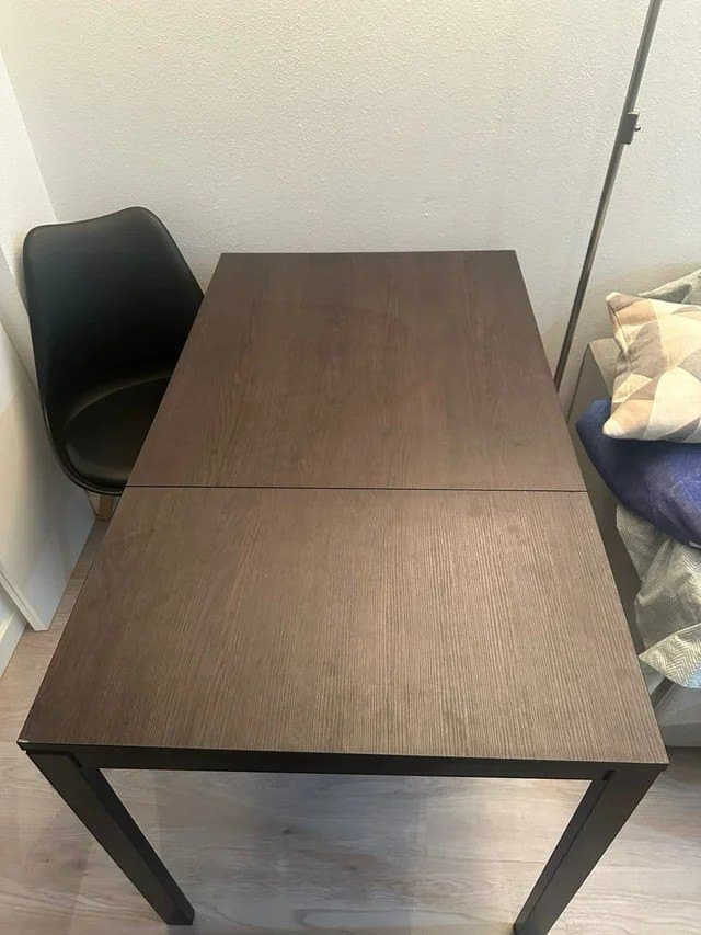 VIHALS taula extensible, blanc, 120/180x74 cm