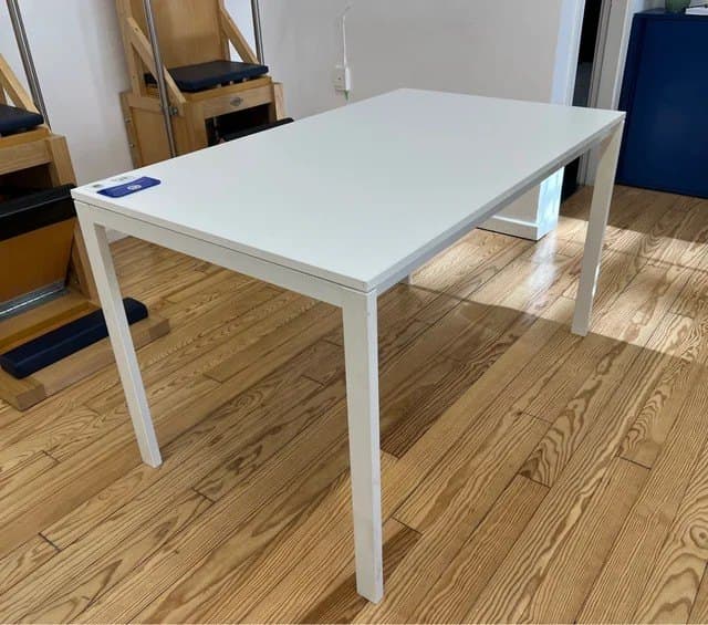 VIHALS taula, blanc/blanc, 125x74 cm