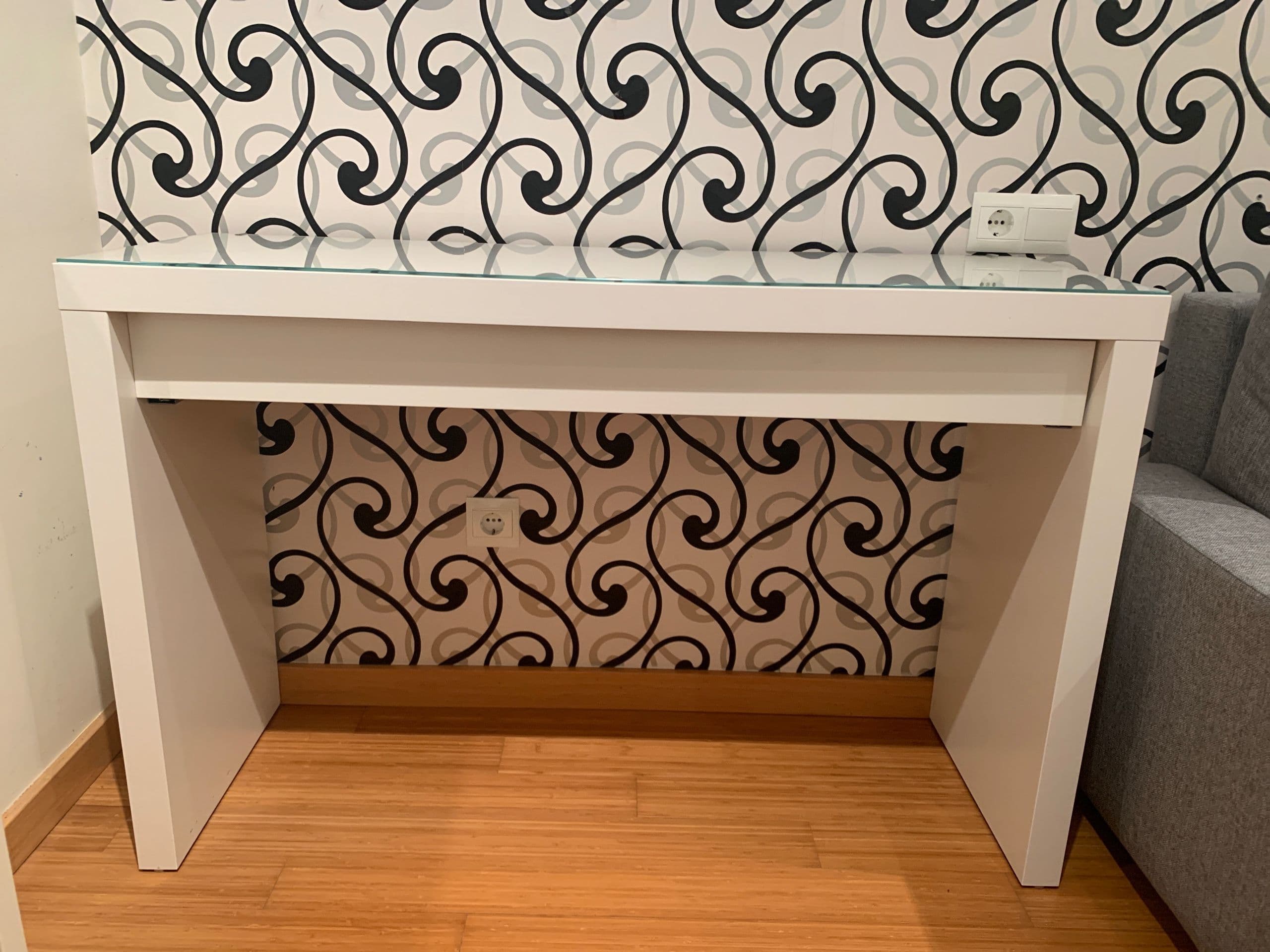 MALM toucador, branco, 120x41 cm