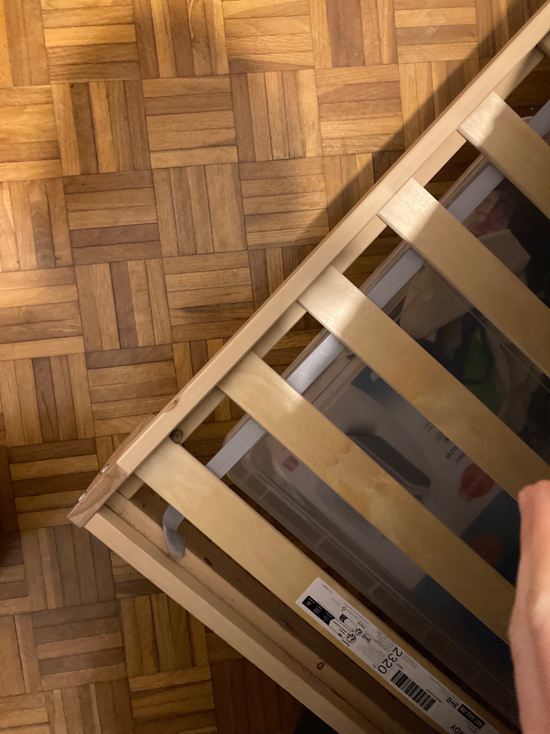 NEIDEN bed frame, pine/Luröy, 140x200 cm