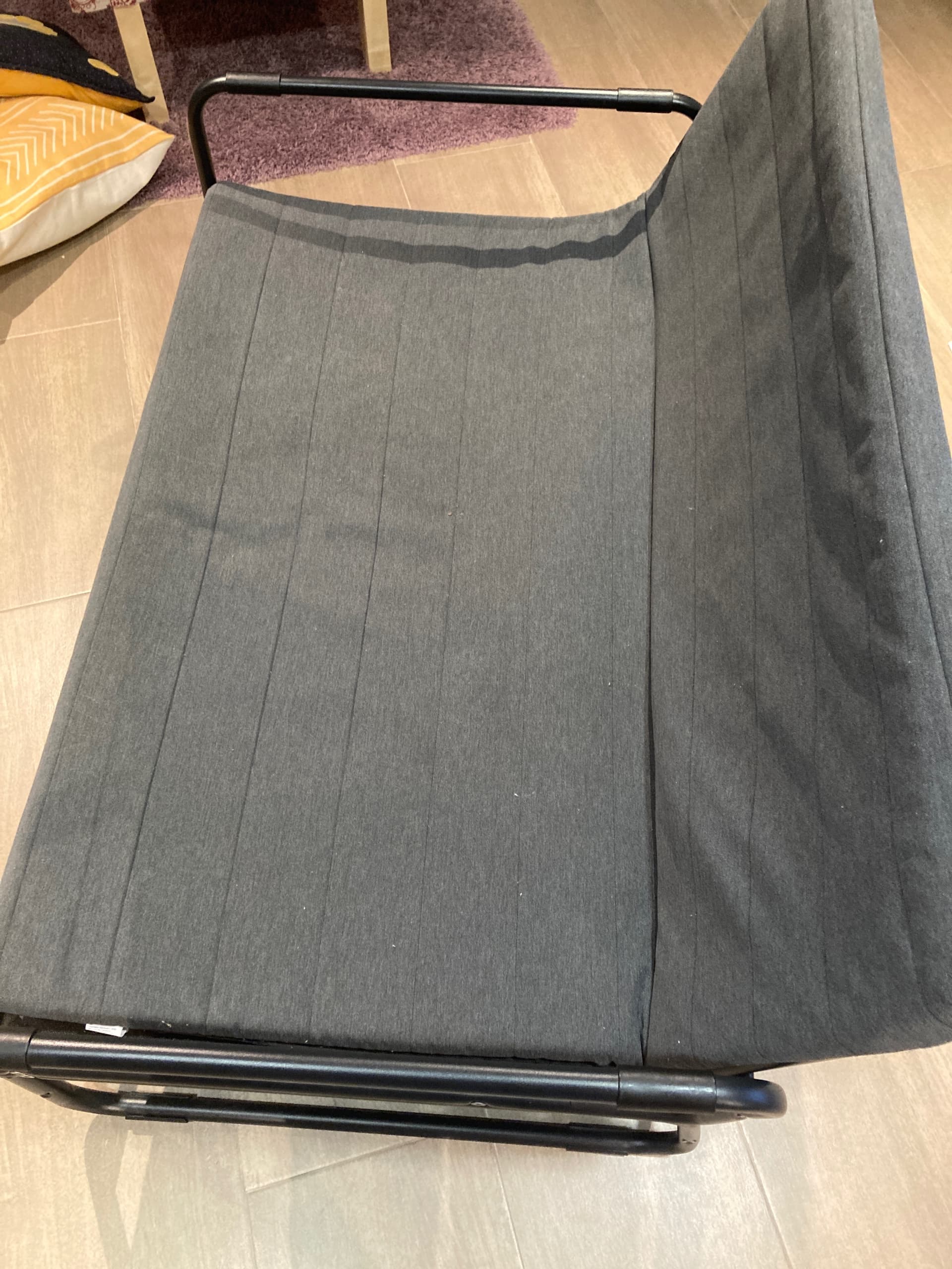 HAMMARN sofá cama, Knisa gris escuro/negro